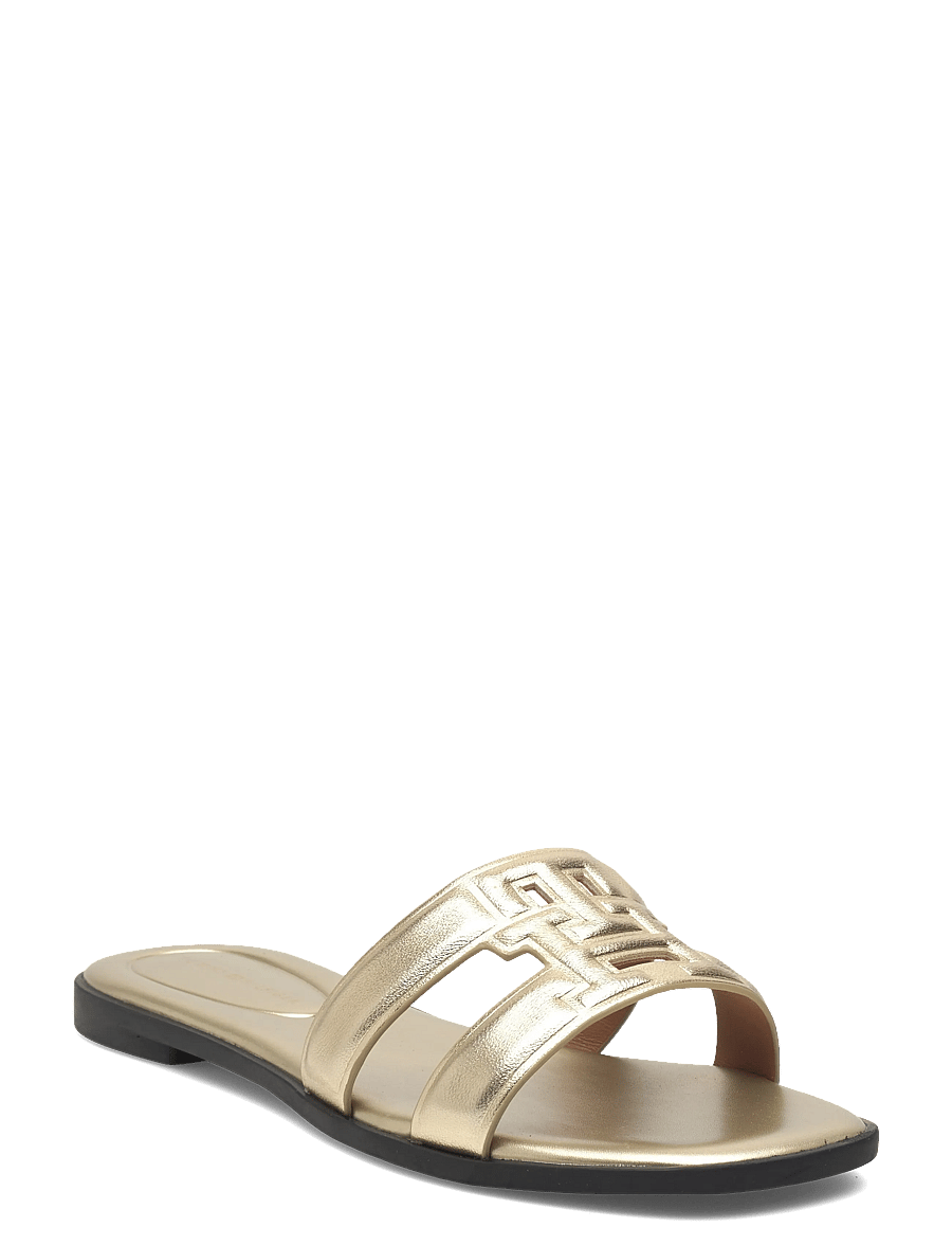 Tommy Hilfiger - TH LOGO STRAP MULE GOLD - madalad sandaalid - gold - 0