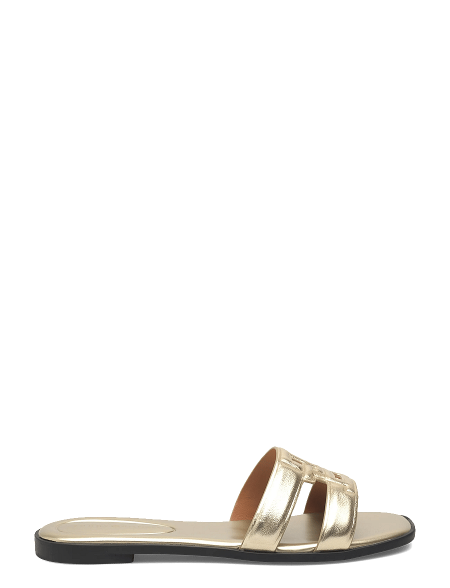 Tommy Hilfiger - TH LOGO STRAP MULE GOLD - madalad sandaalid - gold - 1