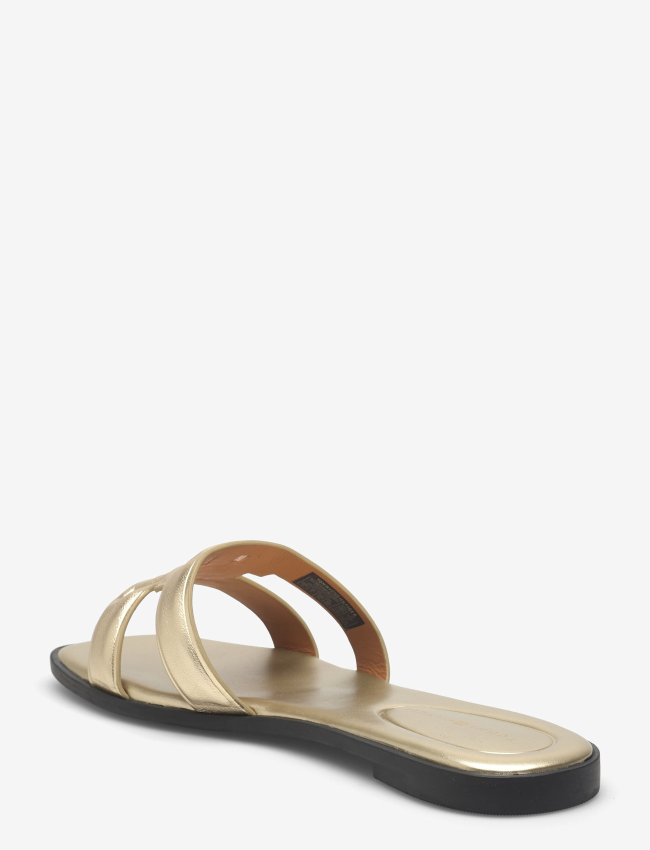 Tommy Hilfiger - TH LOGO STRAP MULE GOLD - platta mules - gold - 2