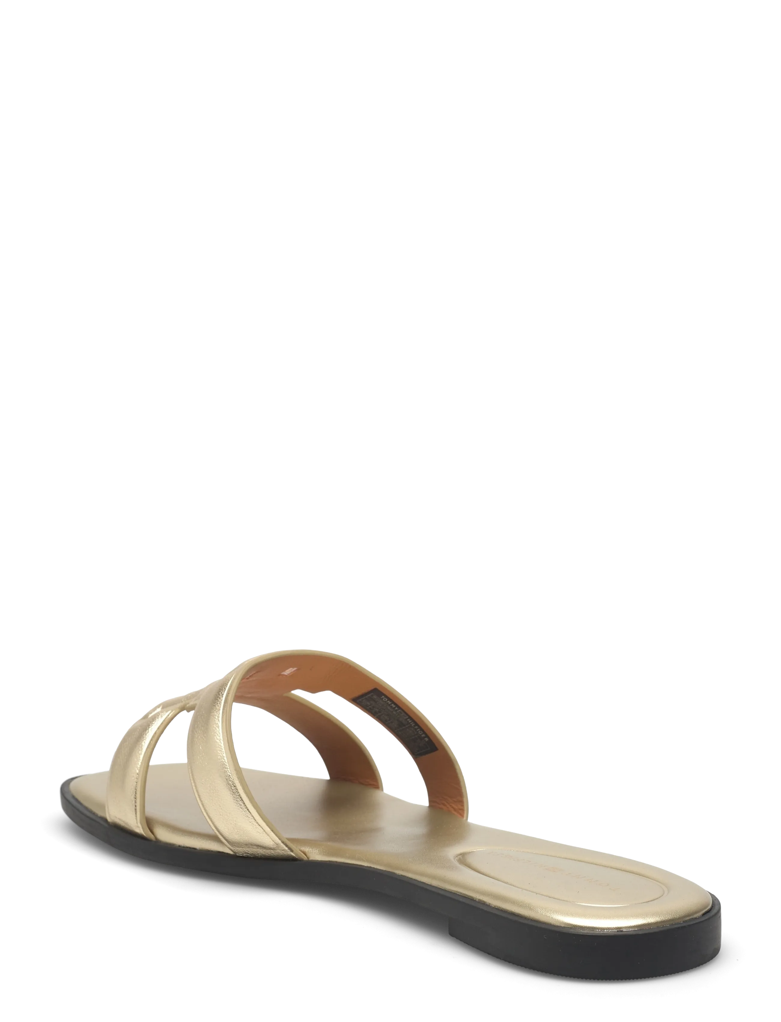 Tommy Hilfiger - TH LOGO STRAP MULE GOLD - flache pantoletten - gold - 2