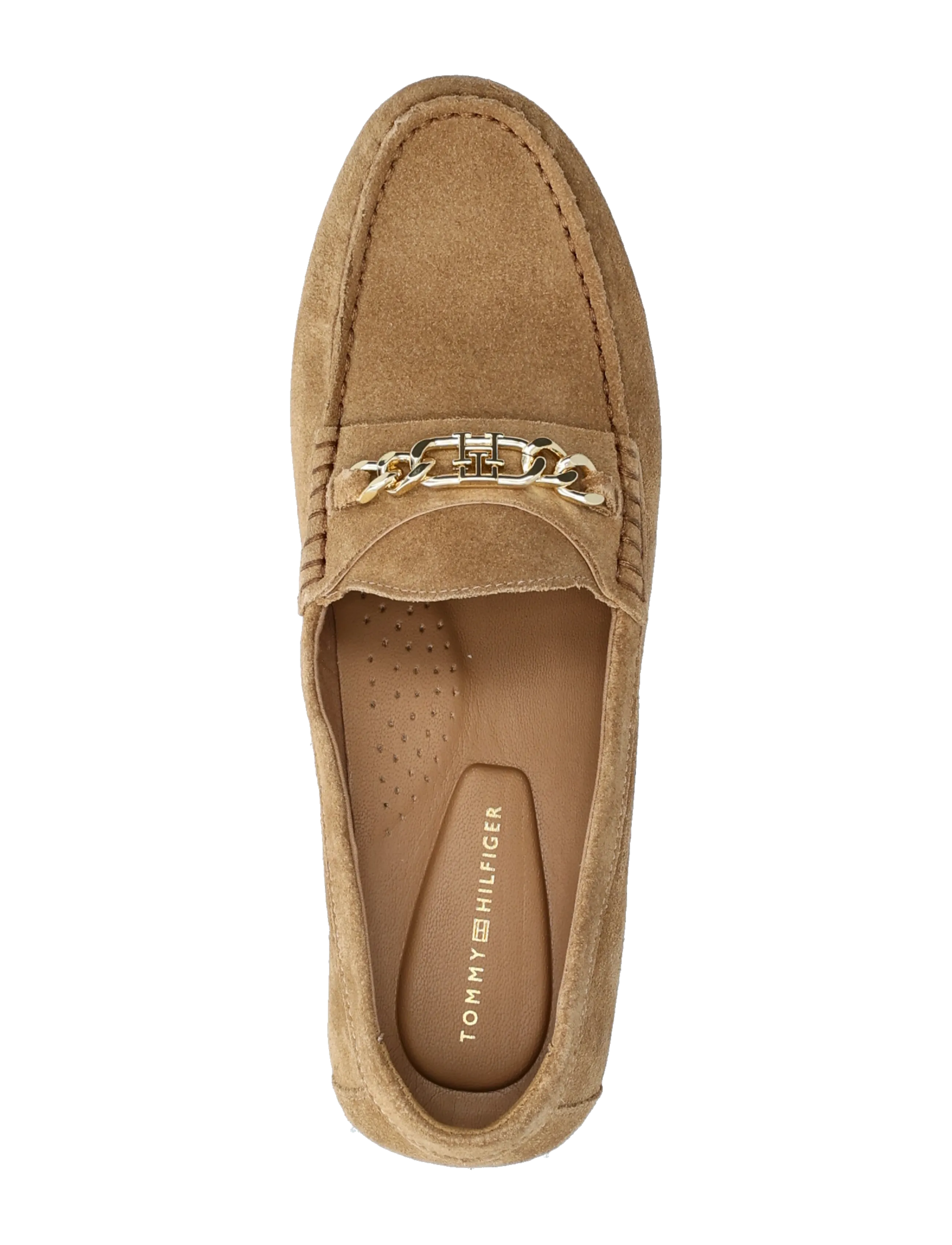 Tommy Hilfiger - TH CHAIN SUEDE LOAFER - mode trends - safari canvas - 3