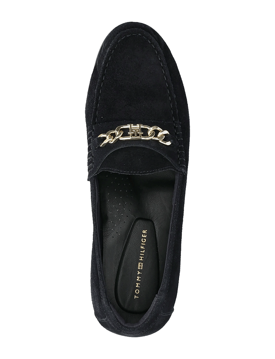Tommy Hilfiger - TH CHAIN SUEDE LOAFER - modetrends - space blue - 3