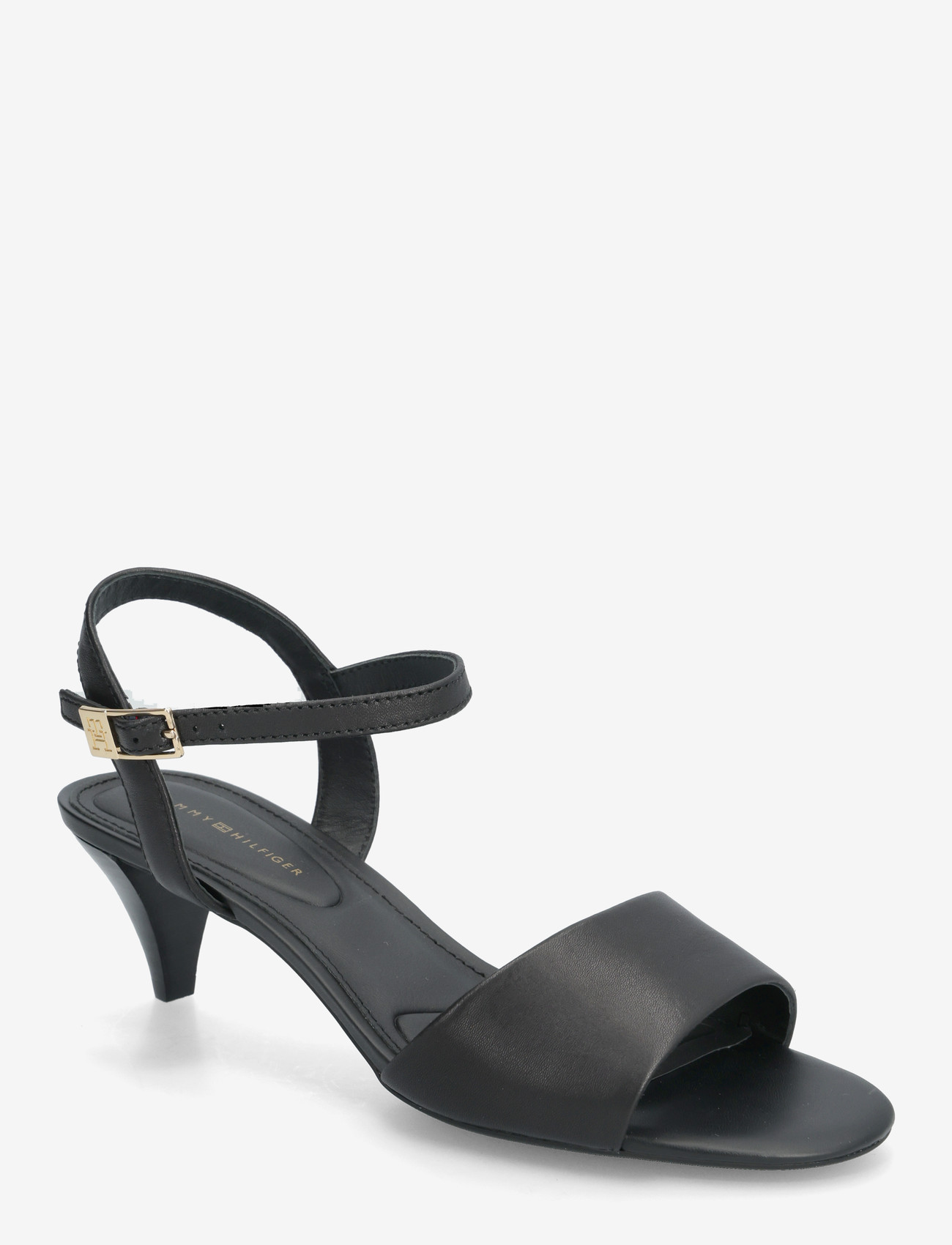 Tommy Hilfiger - TH OPEN TOE SANDAL BUCKLE - sandaletten - black - 0