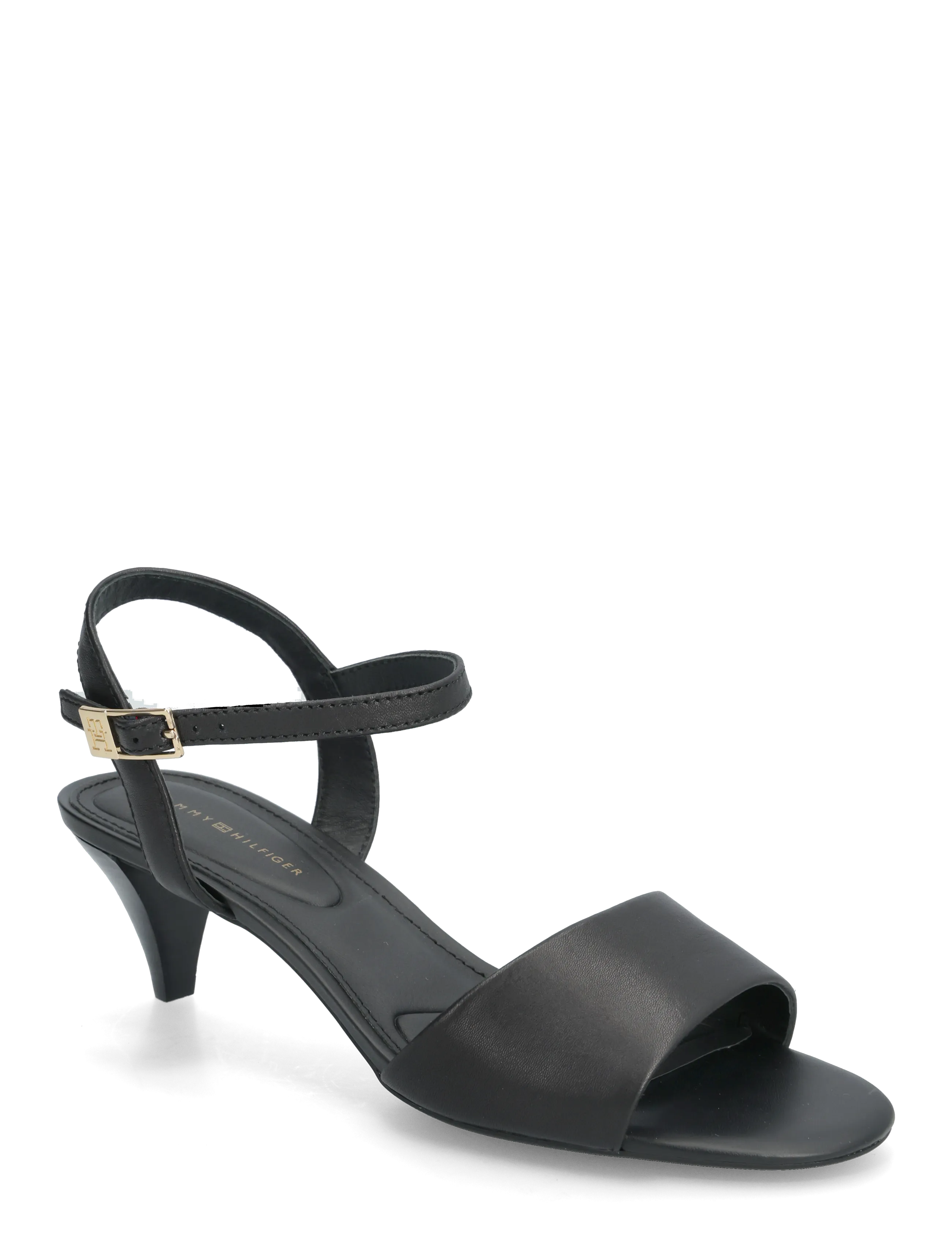 Tommy Hilfiger TH OPEN TOE SANDAL BUCKLE - Sandalen - BLACK / black