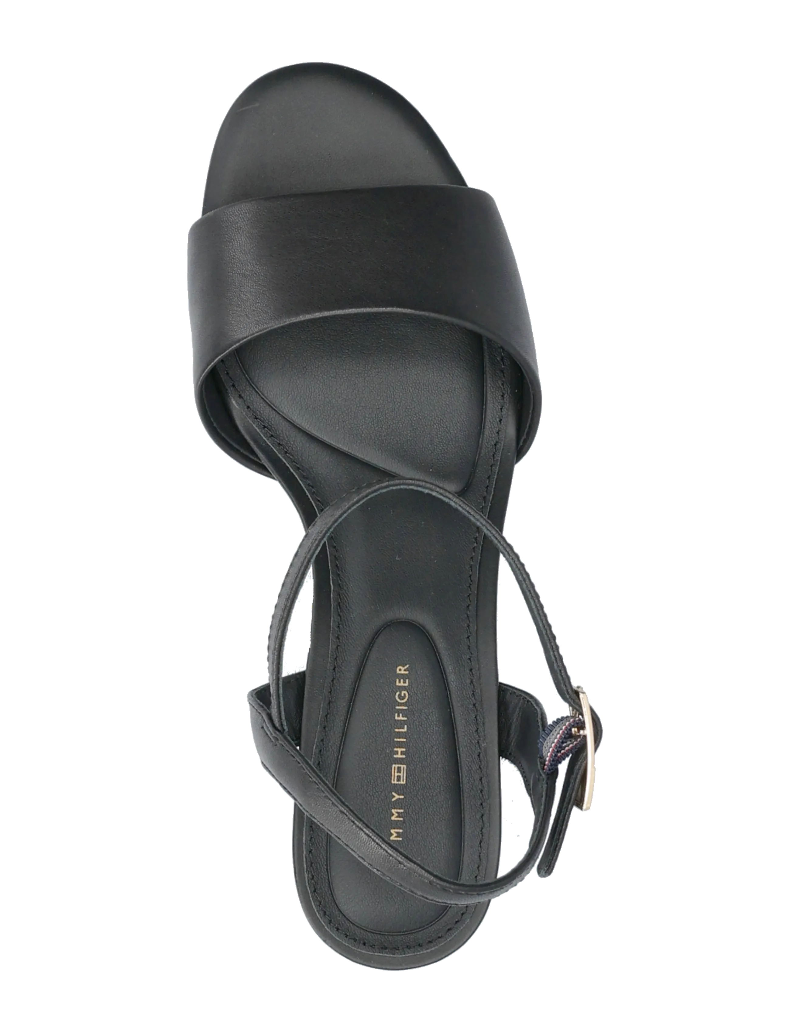 Tommy Hilfiger - TH OPEN TOE SANDAL BUCKLE - sandaler med hæl - black - 3