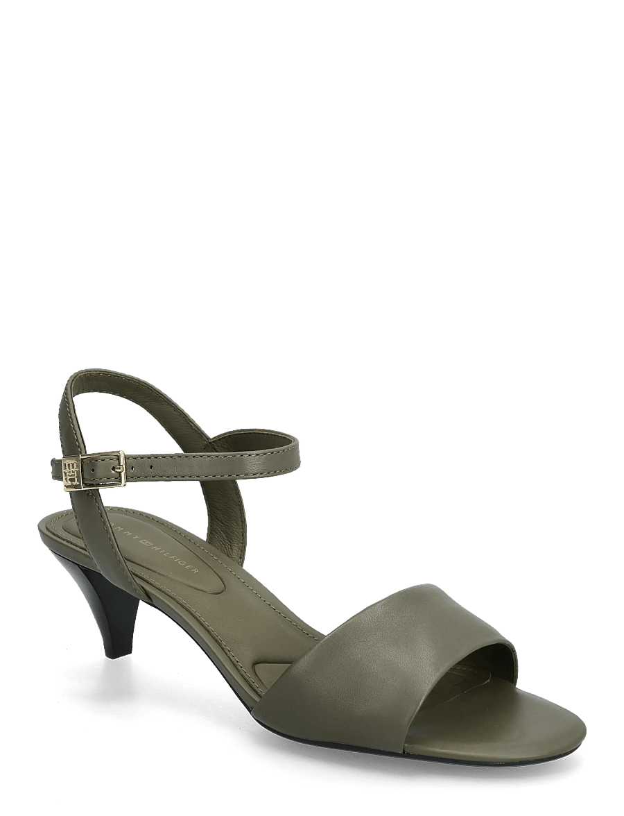 Tommy Hilfiger - TH OPEN TOE SANDAL BUCKLE - sandaletter - platinum olive - 0