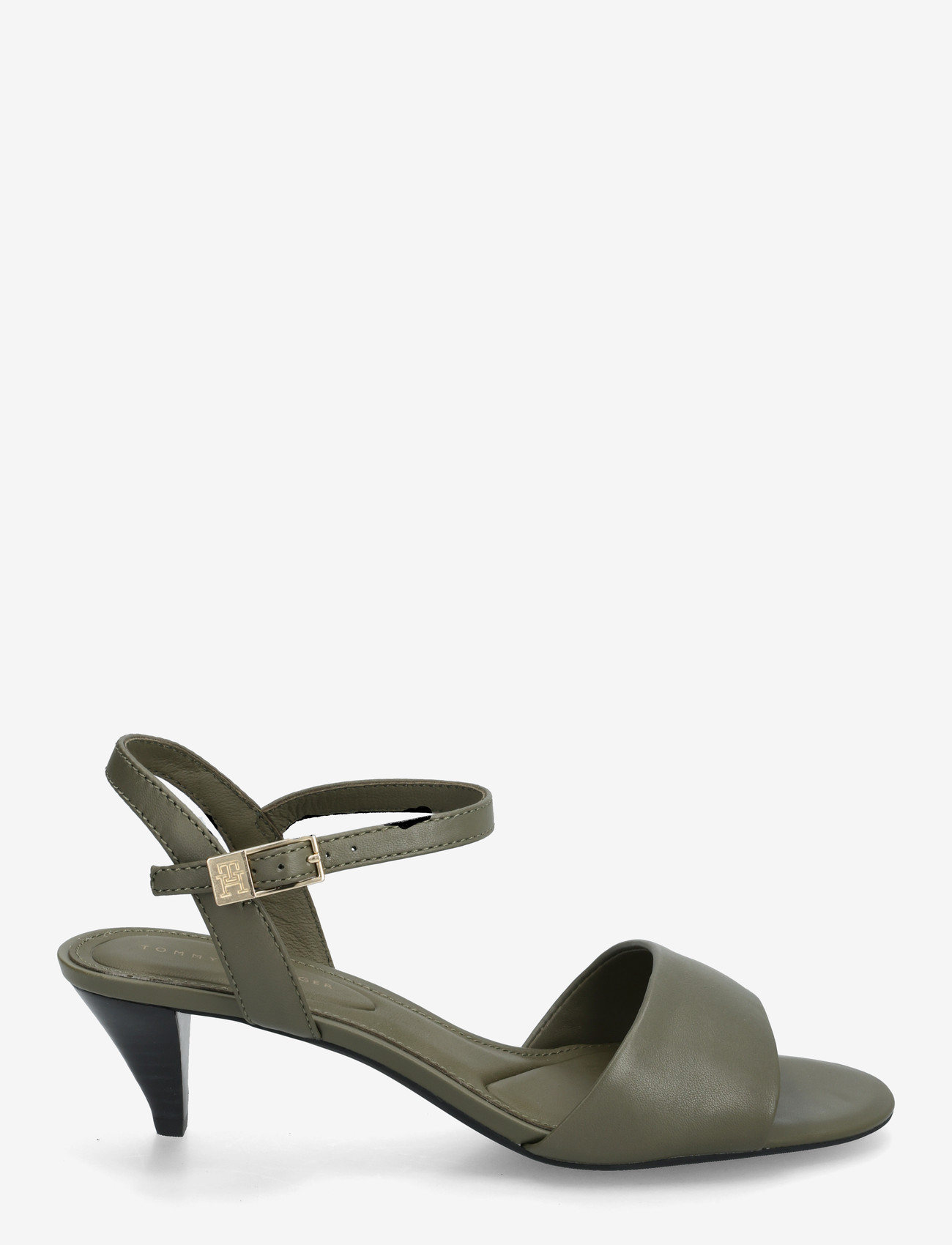 Tommy Hilfiger - TH OPEN TOE SANDAL BUCKLE - sandaletten - platinum olive - 1