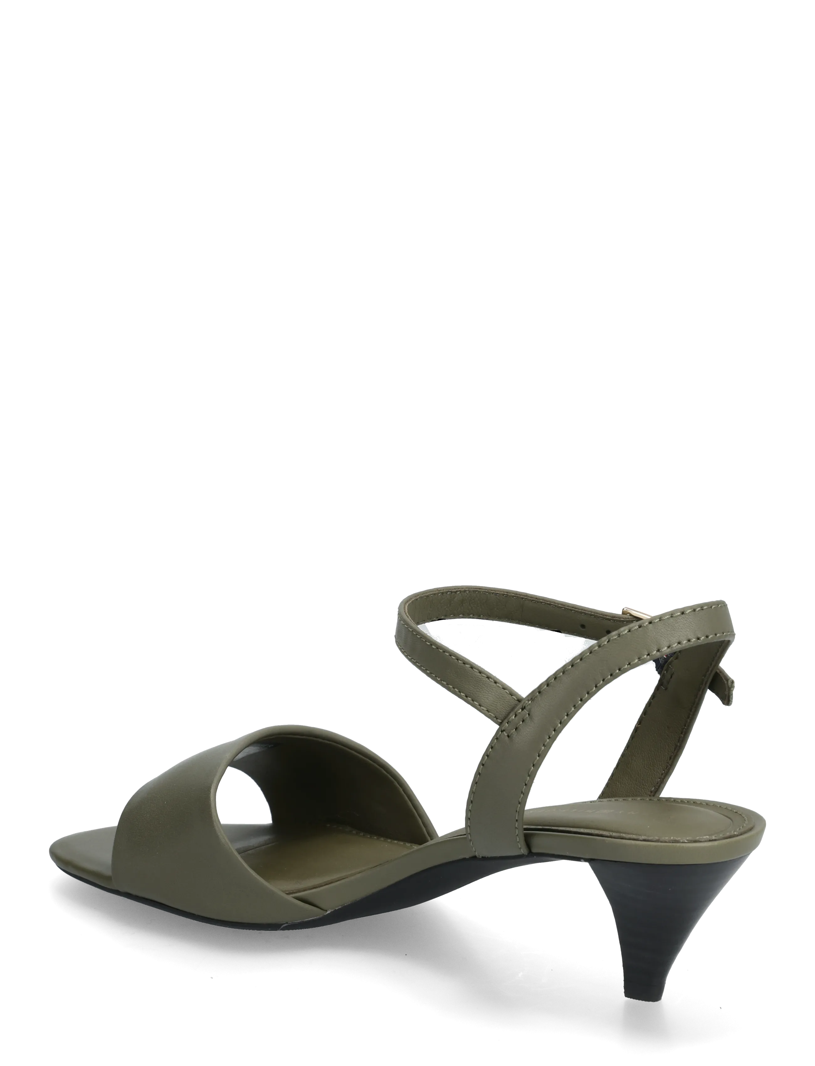 Tommy Hilfiger - TH OPEN TOE SANDAL BUCKLE - sandaler med hæl - platinum olive - 2