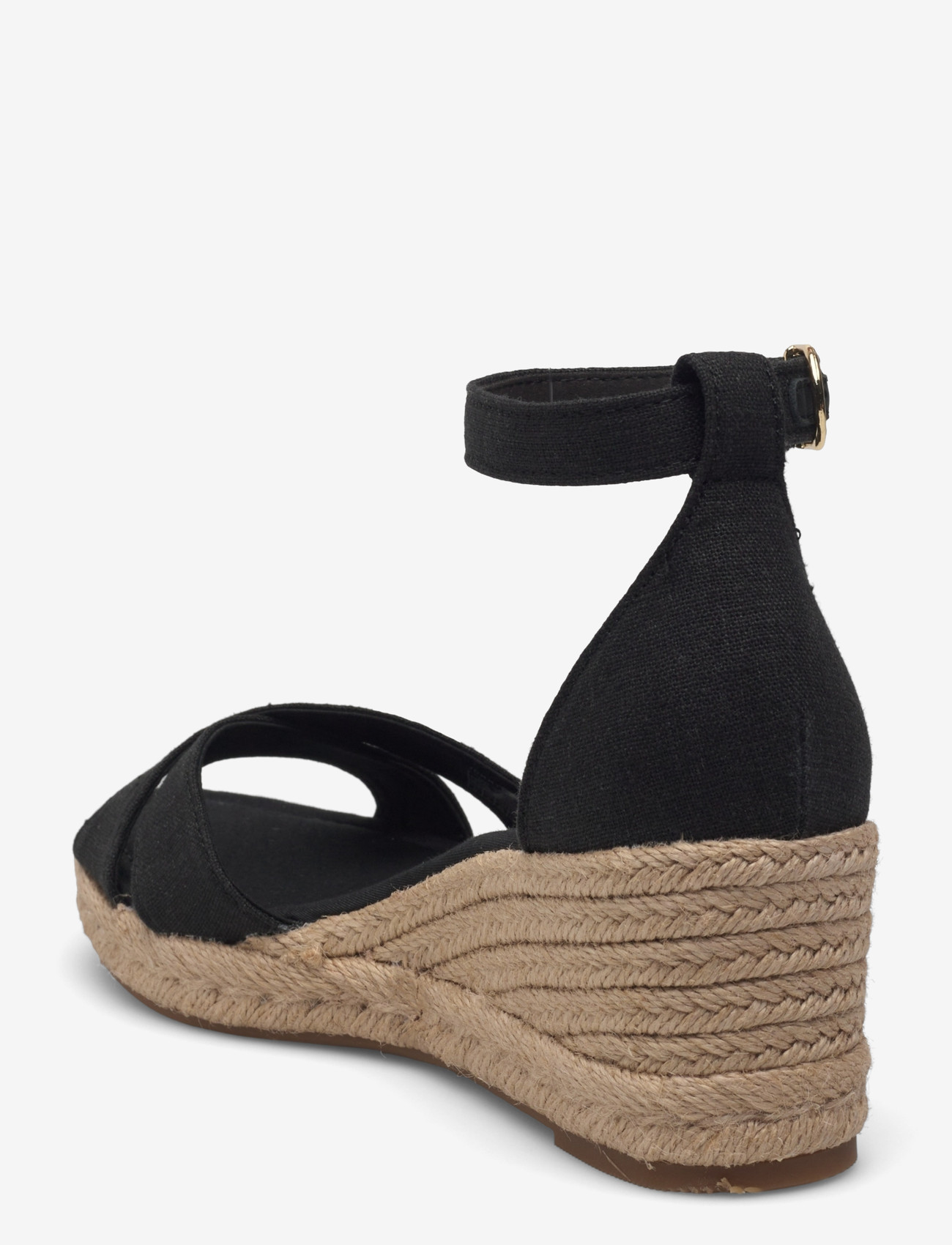 Tommy Hilfiger - MID WEDGE ESPAD X CROSS - heeled espadrilles - black - 2