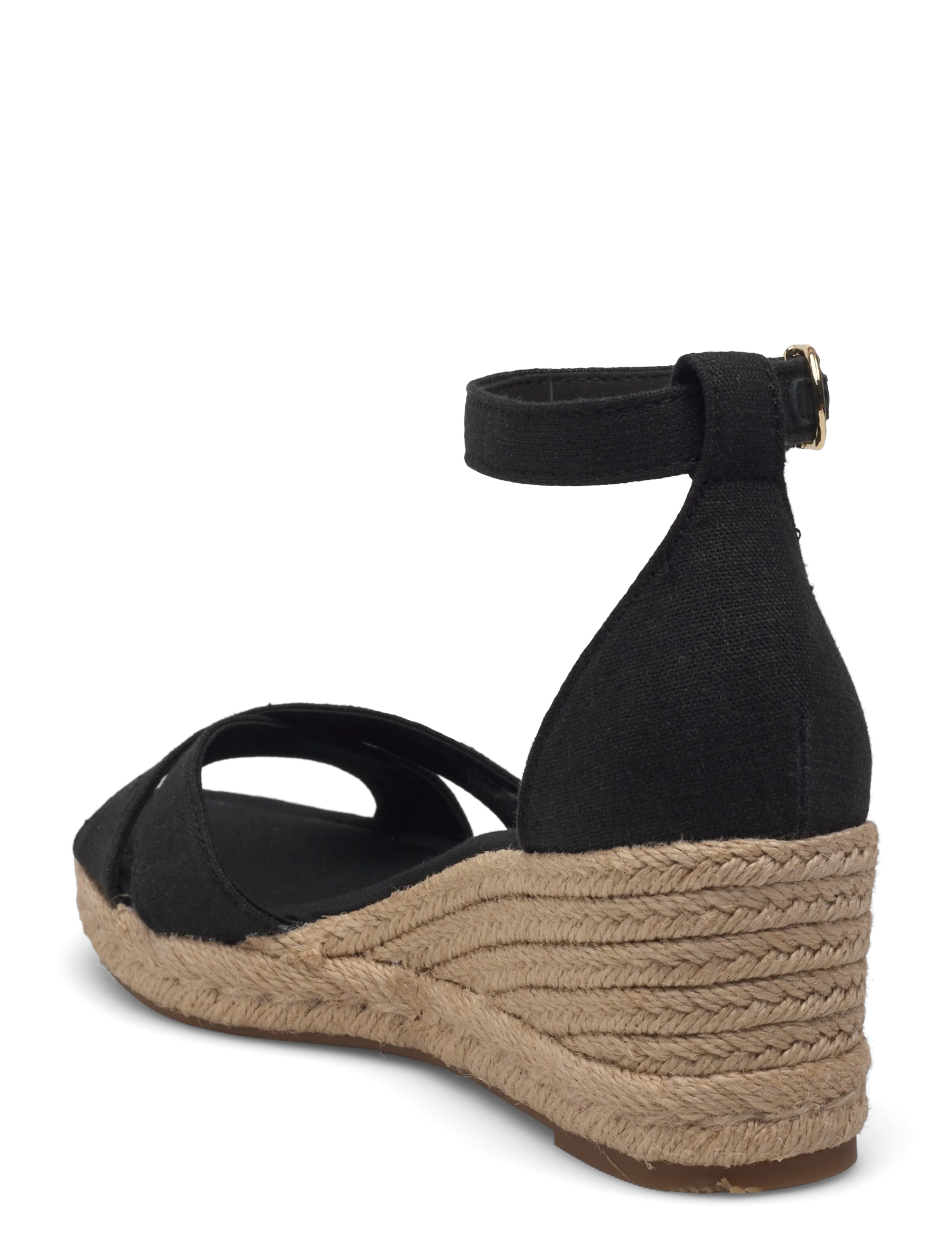 Tommy Hilfiger - MID WEDGE ESPAD X CROSS - højhælede espadrillos - black - 2