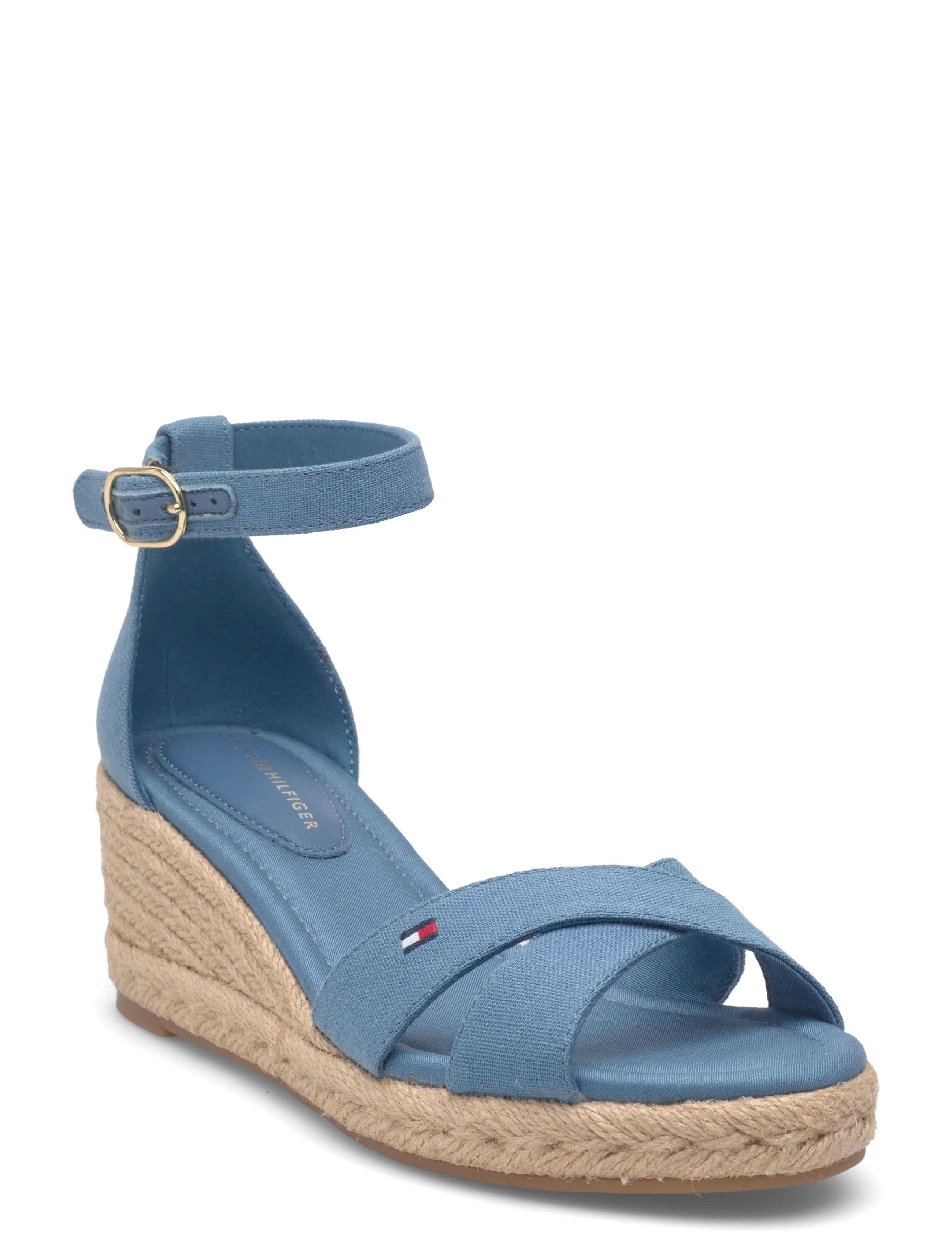 Tommy Hilfiger MID WEDGE ESPAD X CROSS - Tommy Hilfiger - COBALT STEEL / blue