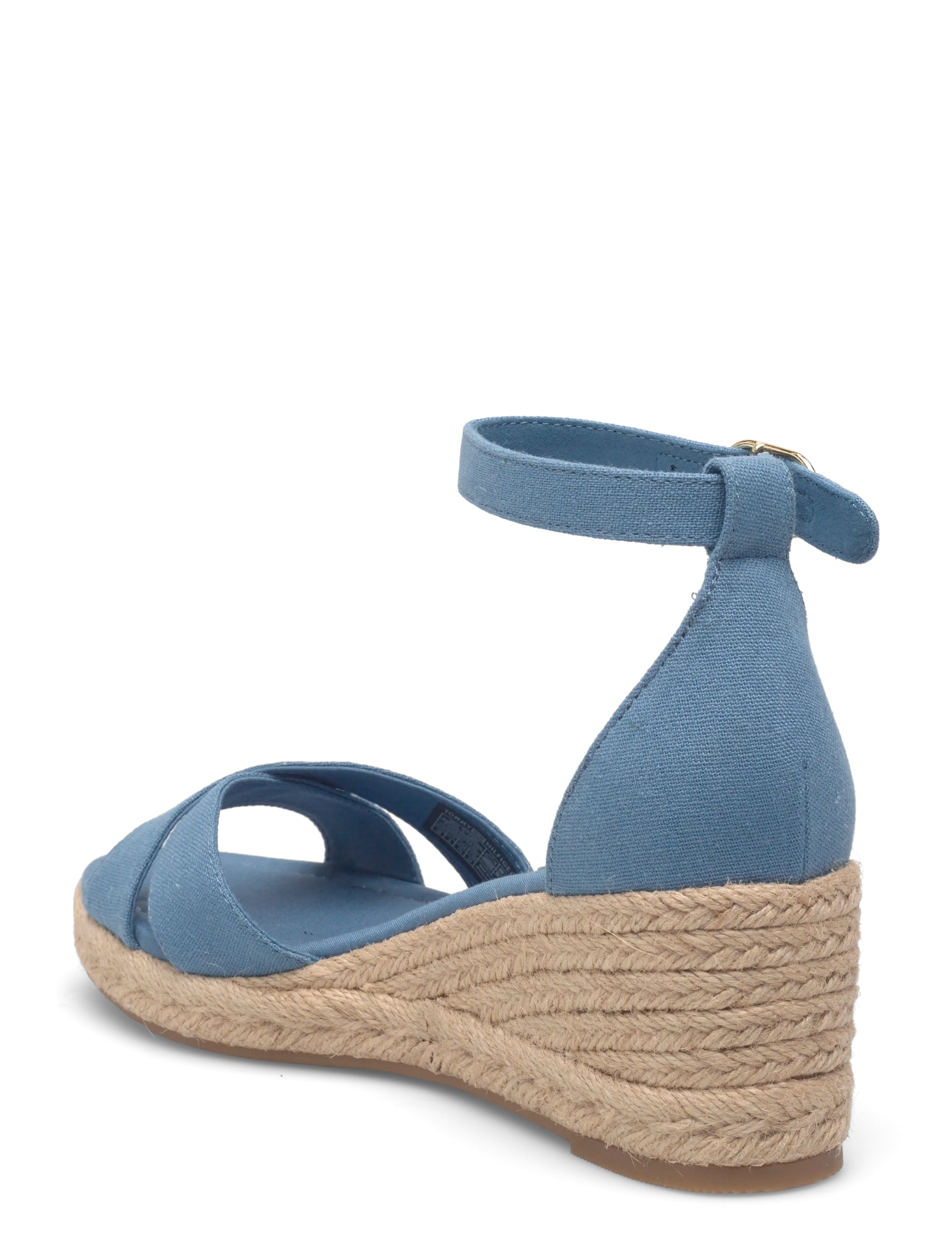 Tommy Hilfiger - MID WEDGE ESPAD X CROSS - højhælede espadrillos - cobalt steel - 2
