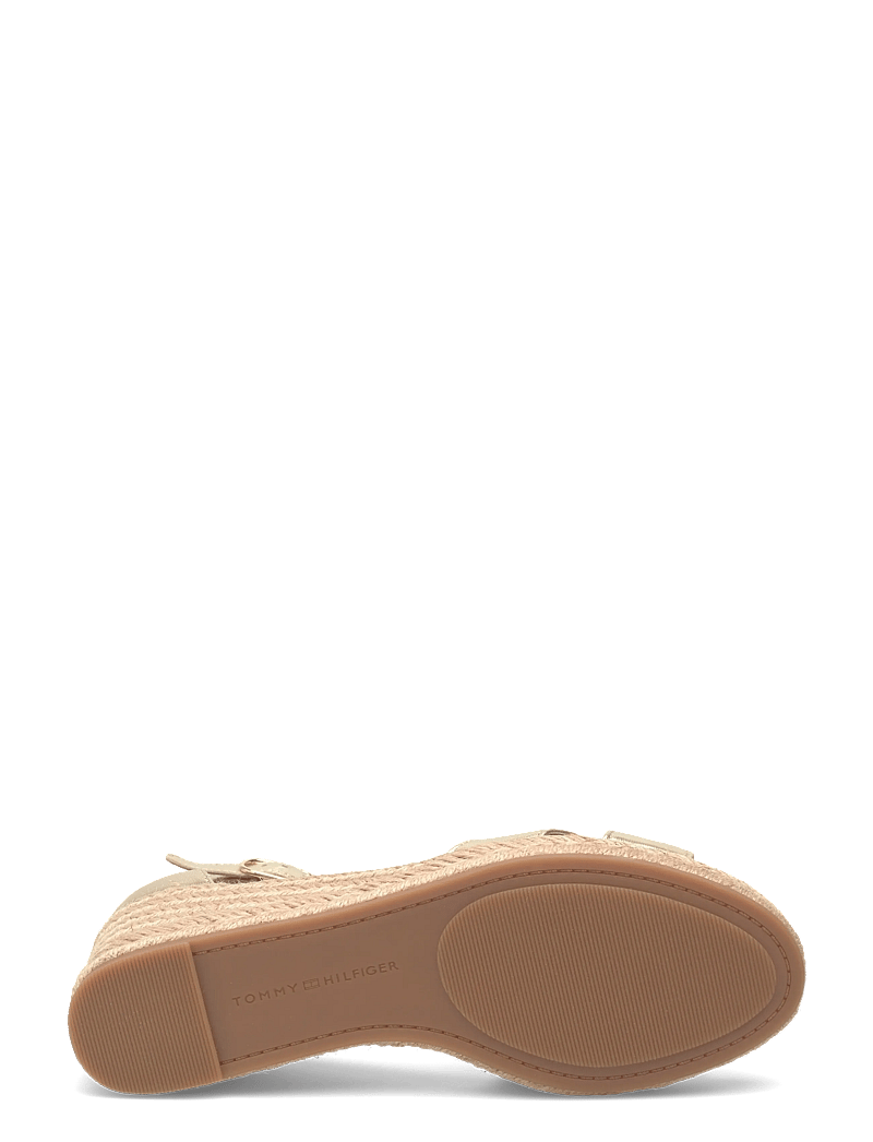 Tommy Hilfiger - MID WEDGE ESPAD X CROSS GOLD - espadrillos med klack - gold - 4