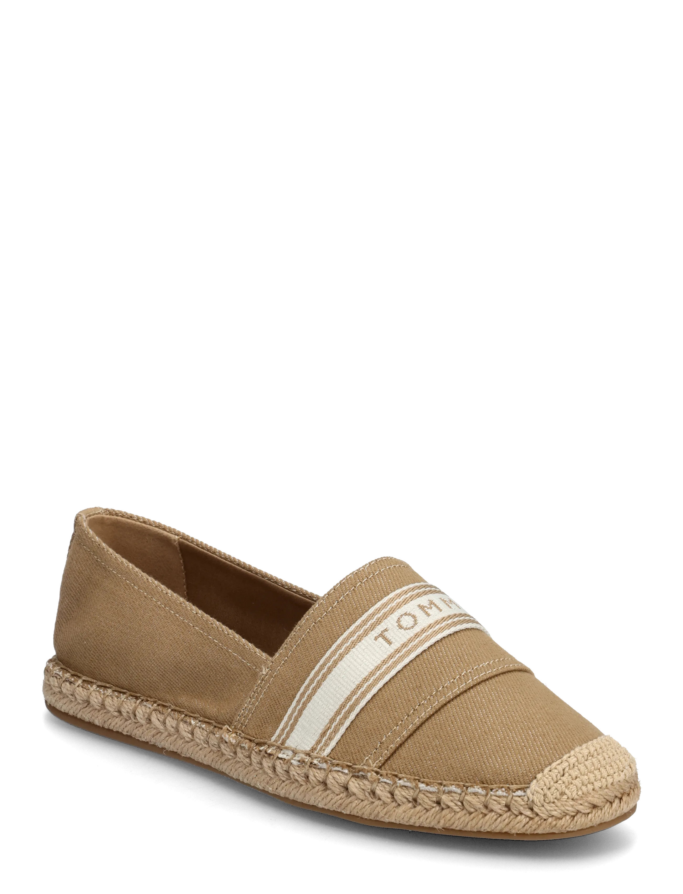 Tommy Hilfiger Hilfiger Webbing Espadrille, 37, Beige, Espadriller > Flade Espadriller, Dame