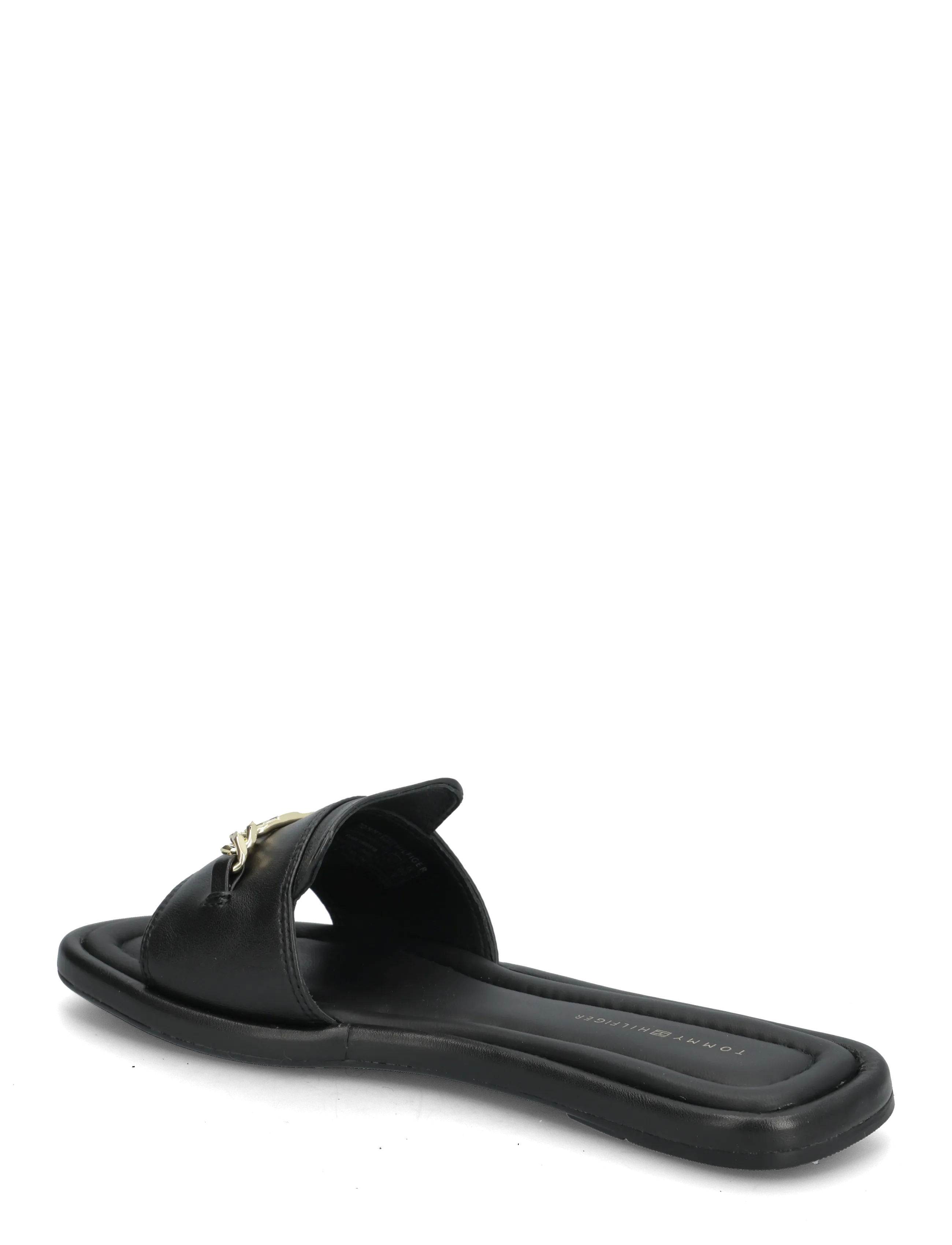 Tommy Hilfiger - LEATHER HORSEBIT MULE - flade mules - black - 2