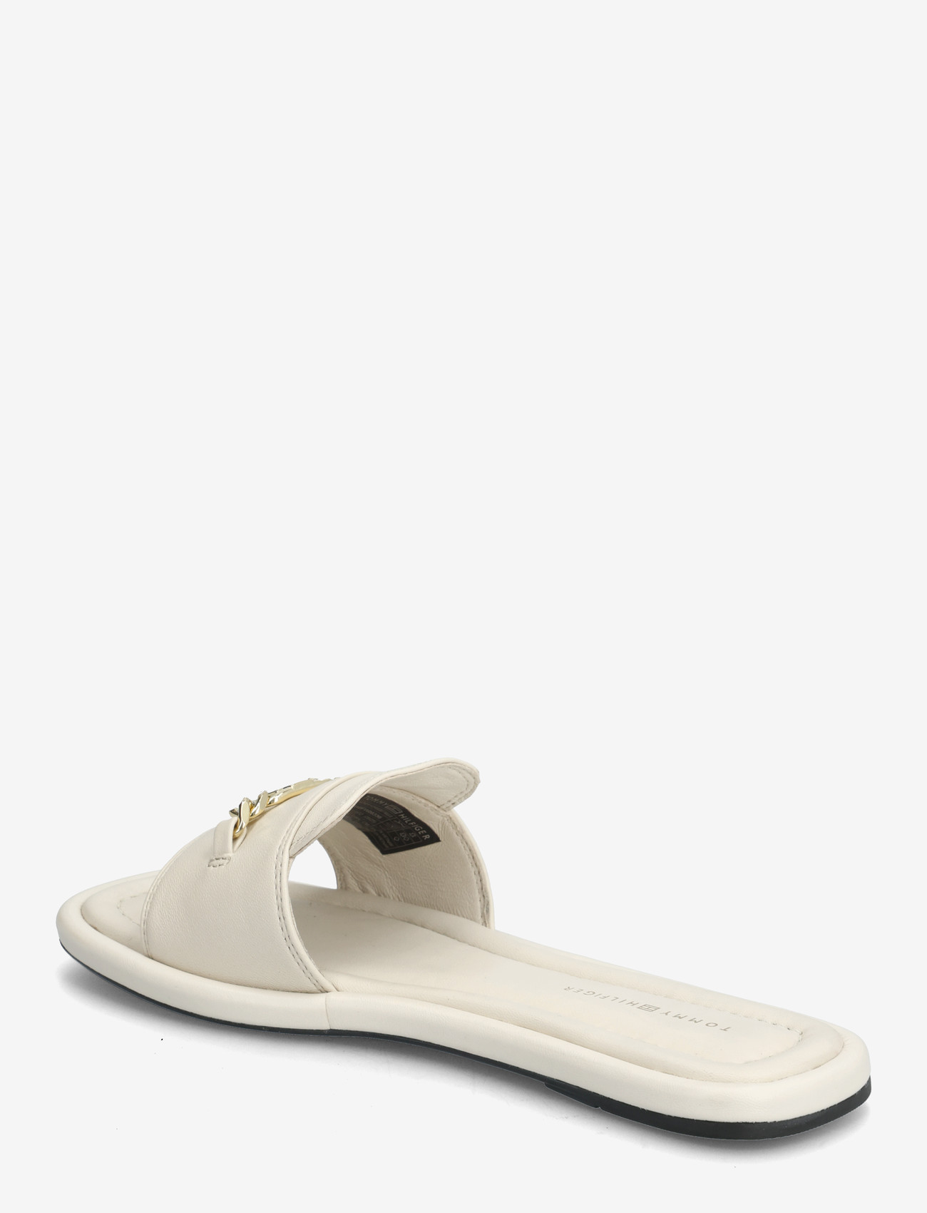 Tommy Hilfiger - LEATHER HORSEBIT MULE - flade mules - soft cream - 2