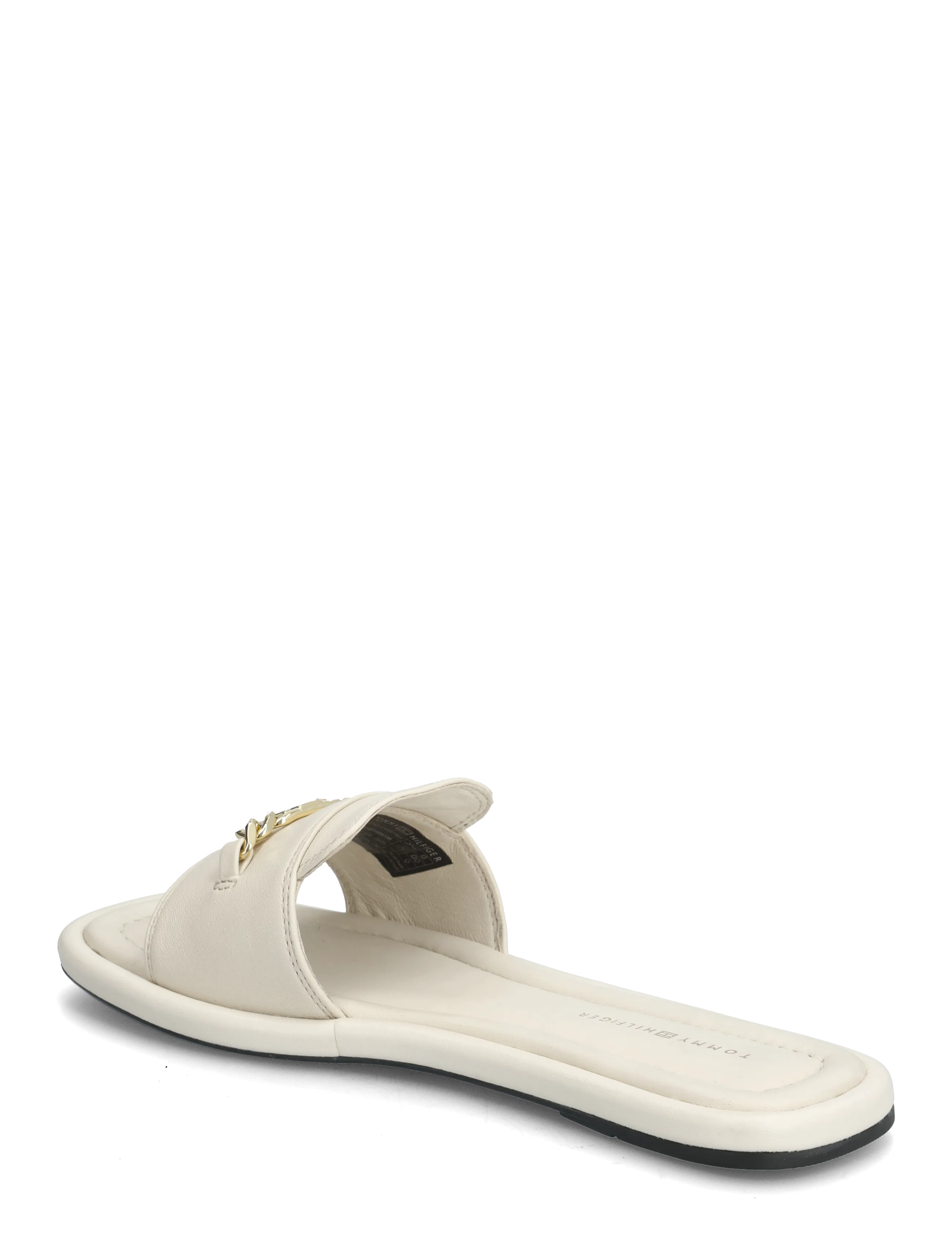 Tommy Hilfiger - LEATHER HORSEBIT MULE - flade mules - soft cream - 2