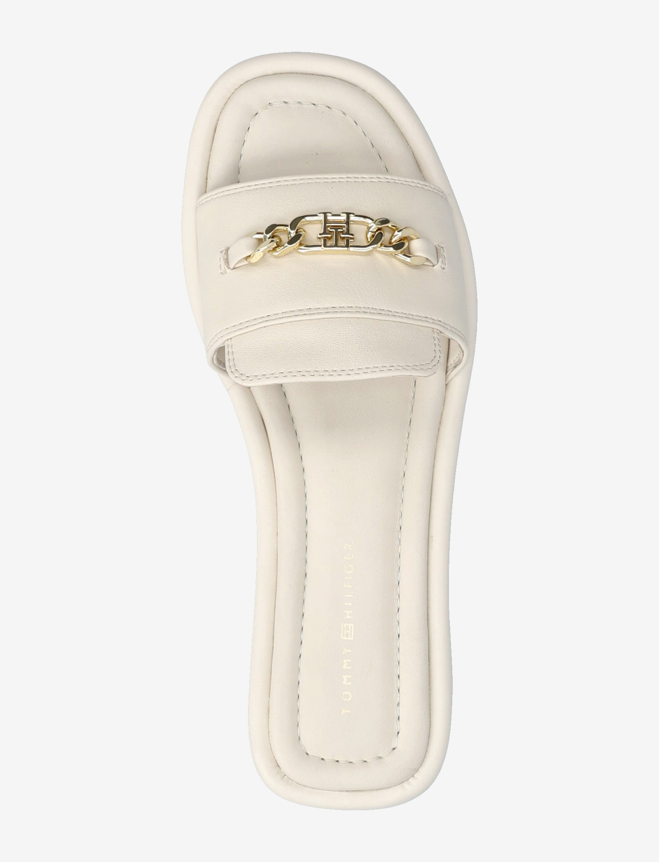 Tommy Hilfiger - LEATHER HORSEBIT MULE - flade mules - soft cream - 3