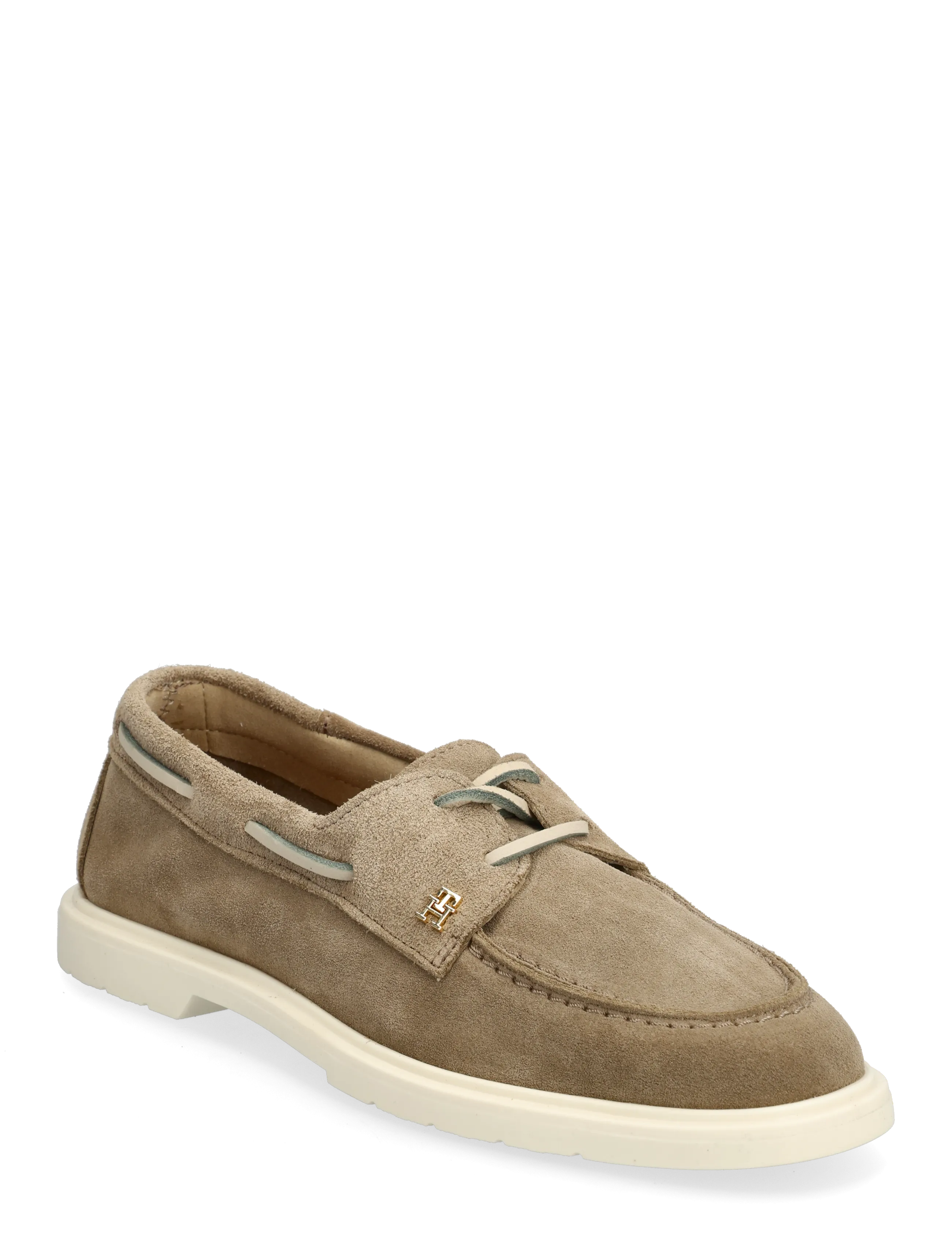 Tommy Hilfiger LIGHT SUEDE BOAT SHOE - Purjekingad - SANDALWOOD / beige