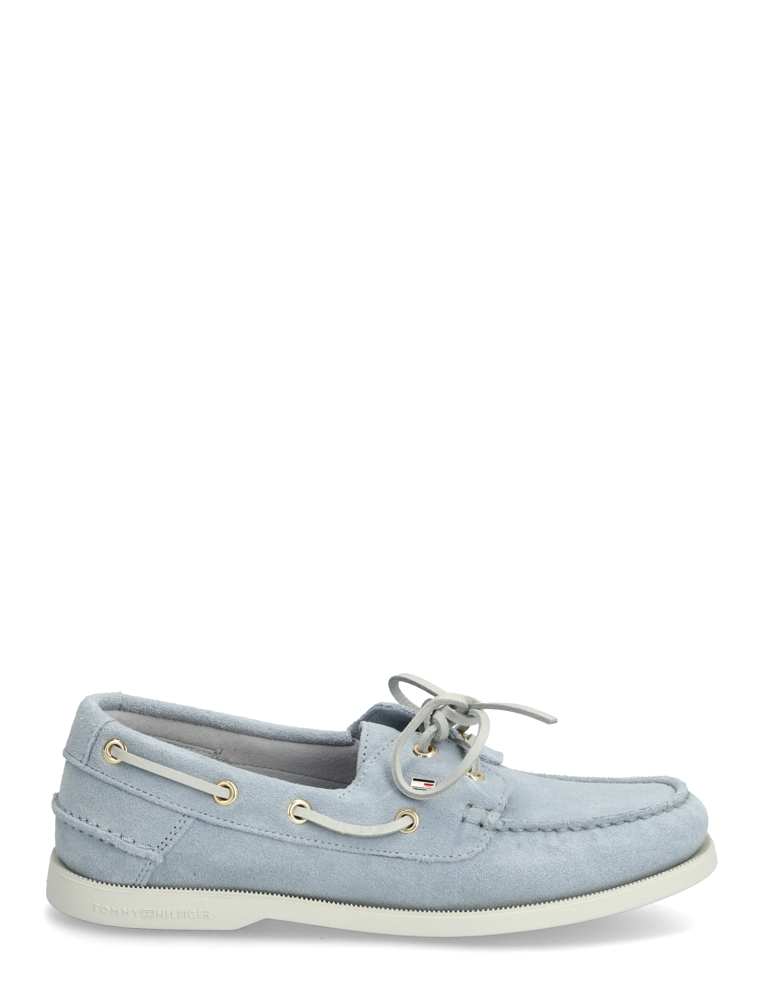 Tommy Hilfiger - HILFIGER SUEDE BOAT SHOE - sejlersko - breezy blue - 1