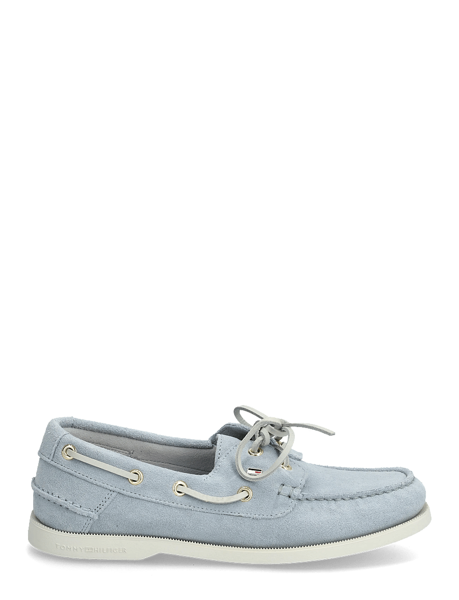 Tommy Hilfiger - HILFIGER SUEDE BOAT SHOE - purjekingad - breezy blue - 1