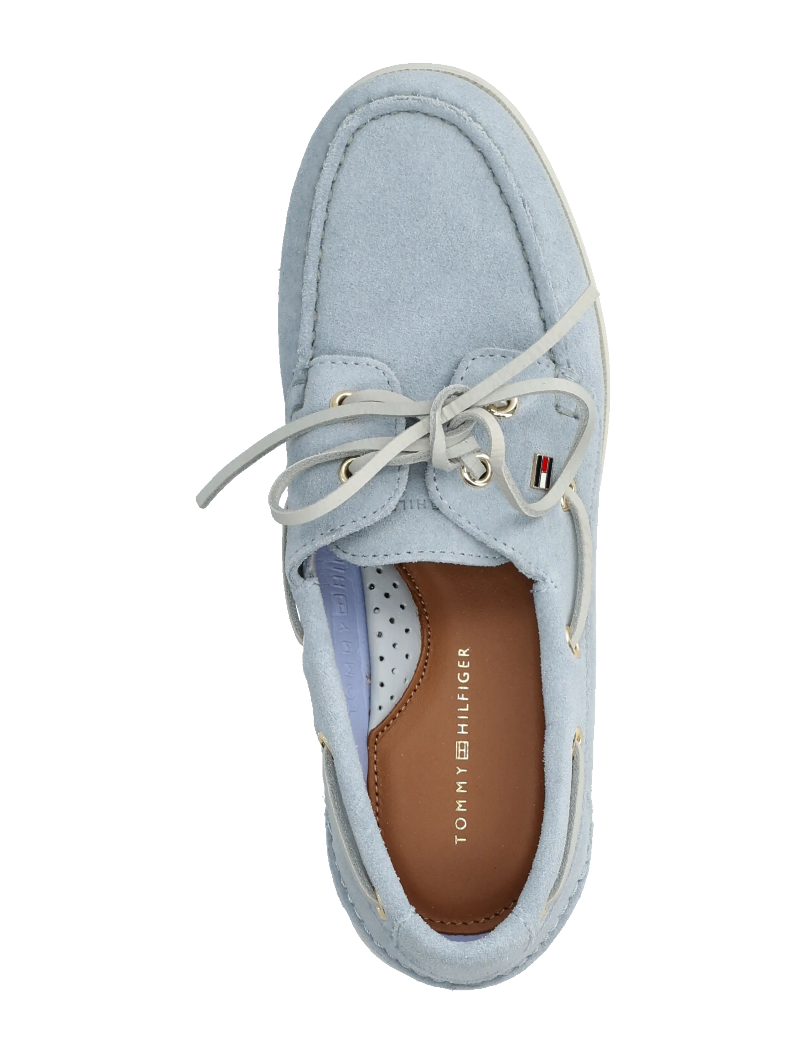 Tommy Hilfiger - HILFIGER SUEDE BOAT SHOE - sejlersko - breezy blue - 3