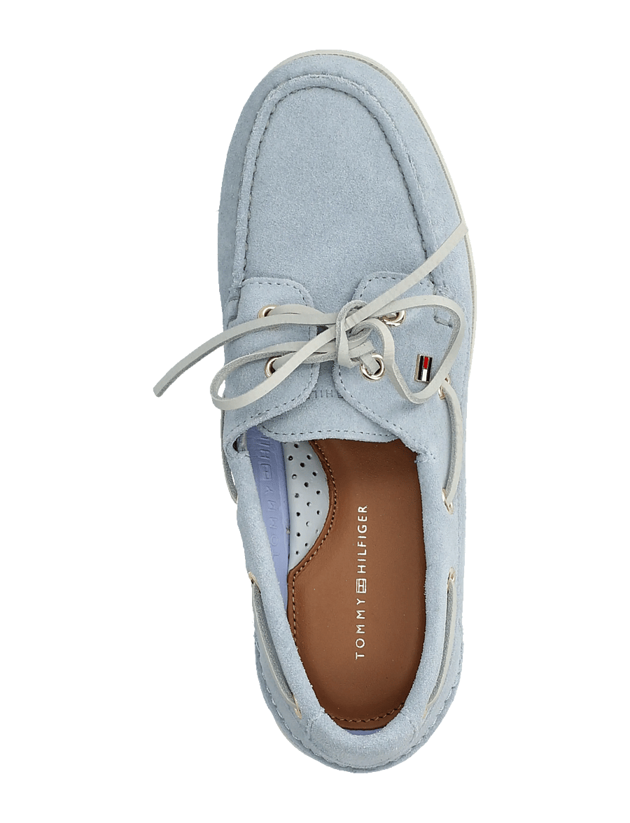 Tommy Hilfiger - HILFIGER SUEDE BOAT SHOE - purjekingad - breezy blue - 3