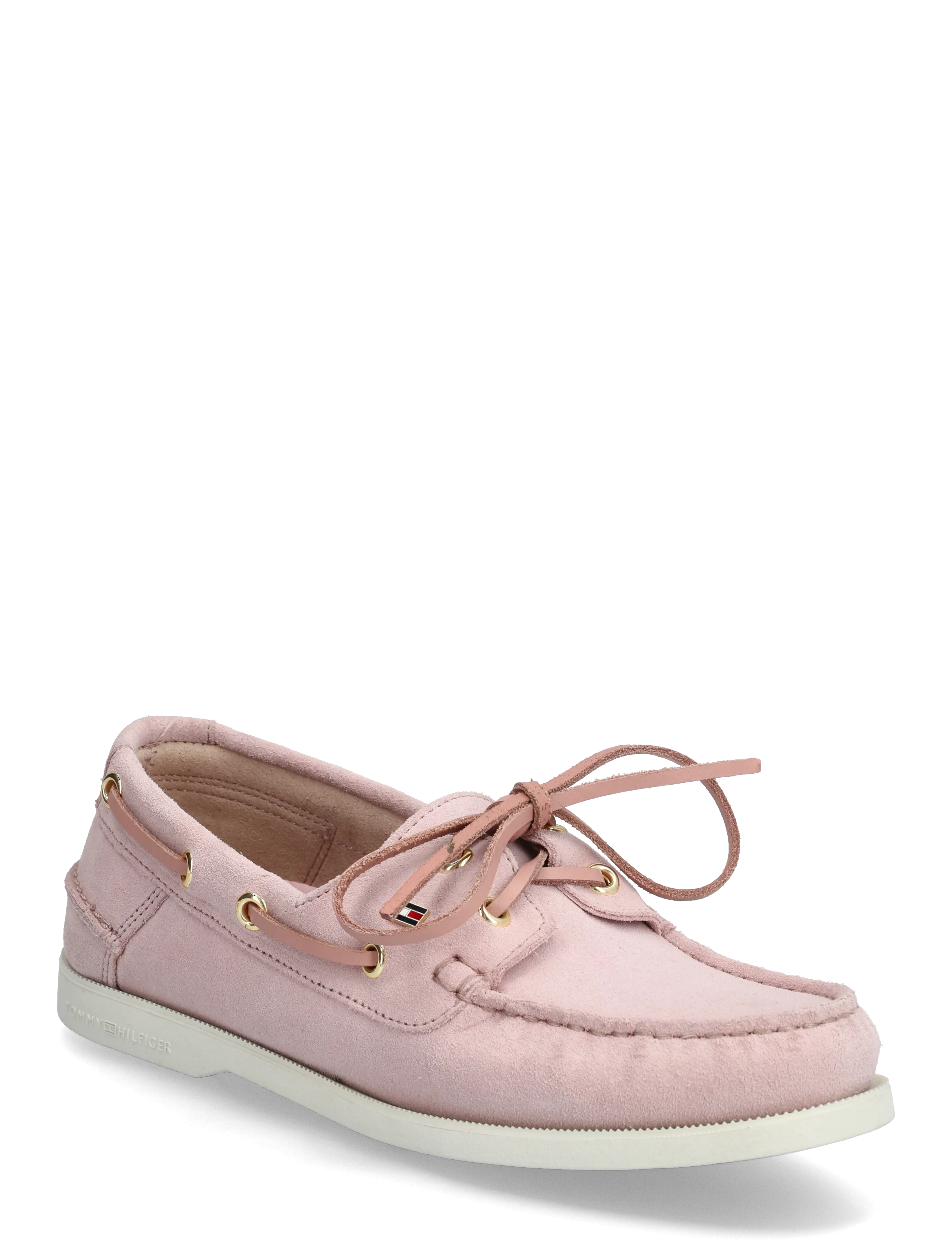 Tommy Hilfiger HILFIGER SUEDE BOAT SHOE - Purjehduskengät - FOGGY PINK / pink/rose
