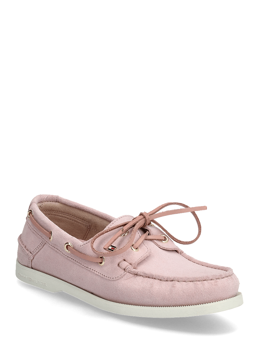 Tommy Hilfiger - HILFIGER SUEDE BOAT SHOE - chaussure bateau - foggy pink - 0