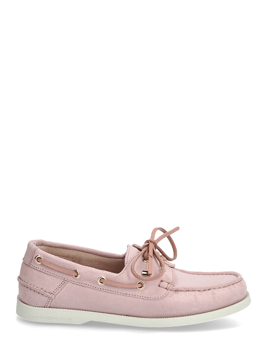 Tommy Hilfiger - HILFIGER SUEDE BOAT SHOE - chaussure bateau - foggy pink - 1