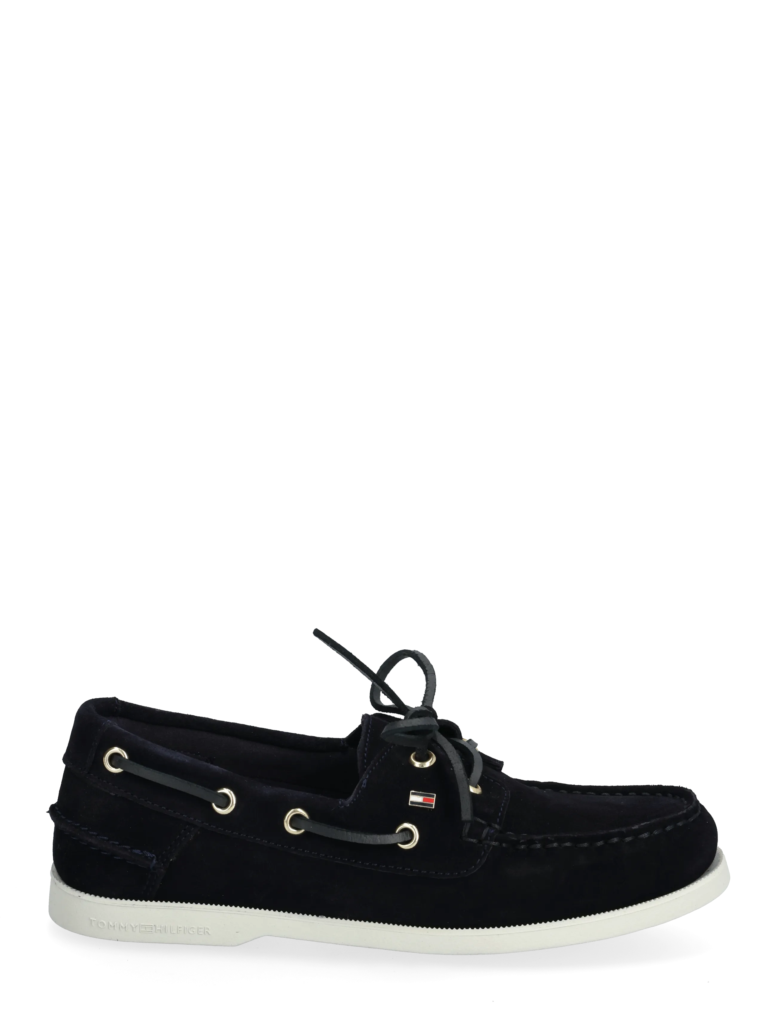 Tommy Hilfiger - HILFIGER SUEDE BOAT SHOE - sejlersko - space blue - 1