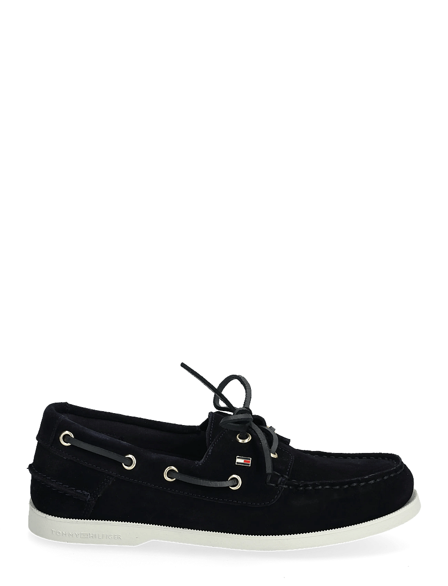 Tommy Hilfiger - HILFIGER SUEDE BOAT SHOE - mokasinai - space blue - 1