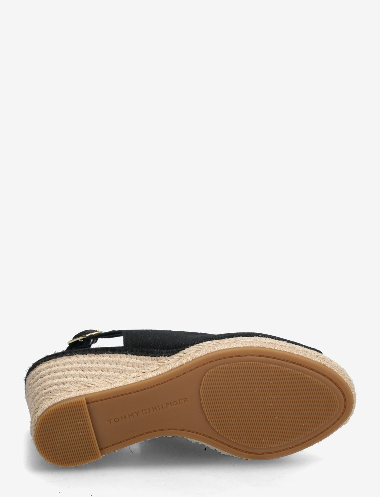 Tommy Hilfiger - FLAG HIGH WEDGE ESPAD SLINGBACK - konfirmation - black - 4