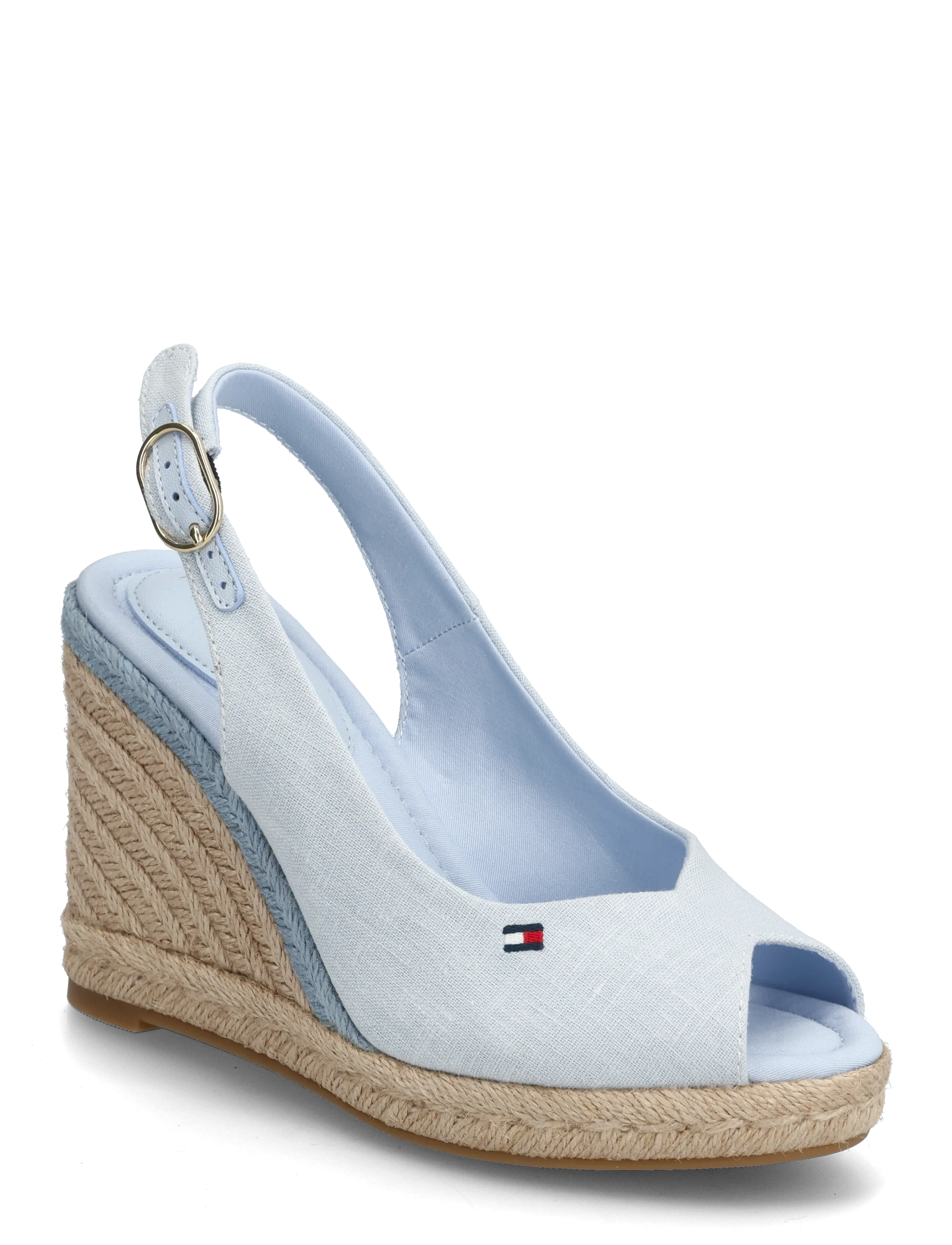 Tommy Hilfiger FLAG HIGH WEDGE ESPAD SLINGBACK - Tommy Hilfiger - BREEZY BLUE / blue