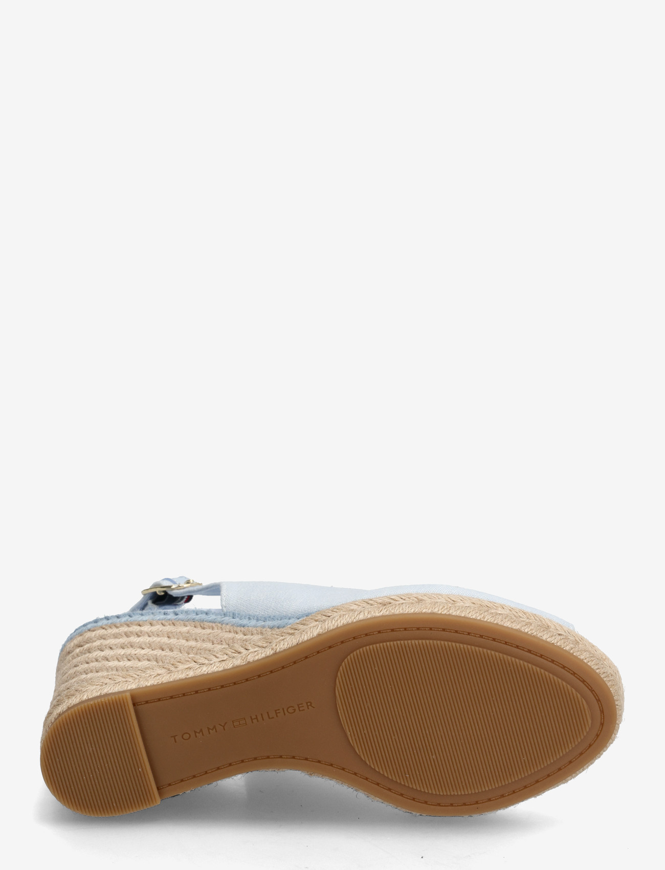Tommy Hilfiger - FLAG HIGH WEDGE ESPAD SLINGBACK - konfirmationstøj - breezy blue - 4