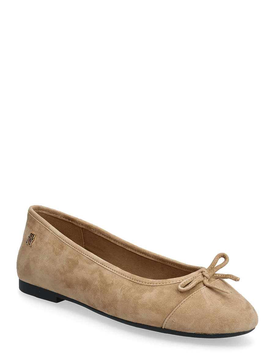 Tommy Hilfiger - HILFIGER SUEDE BALLERINA - besondere anlässe - safari canvas - 0