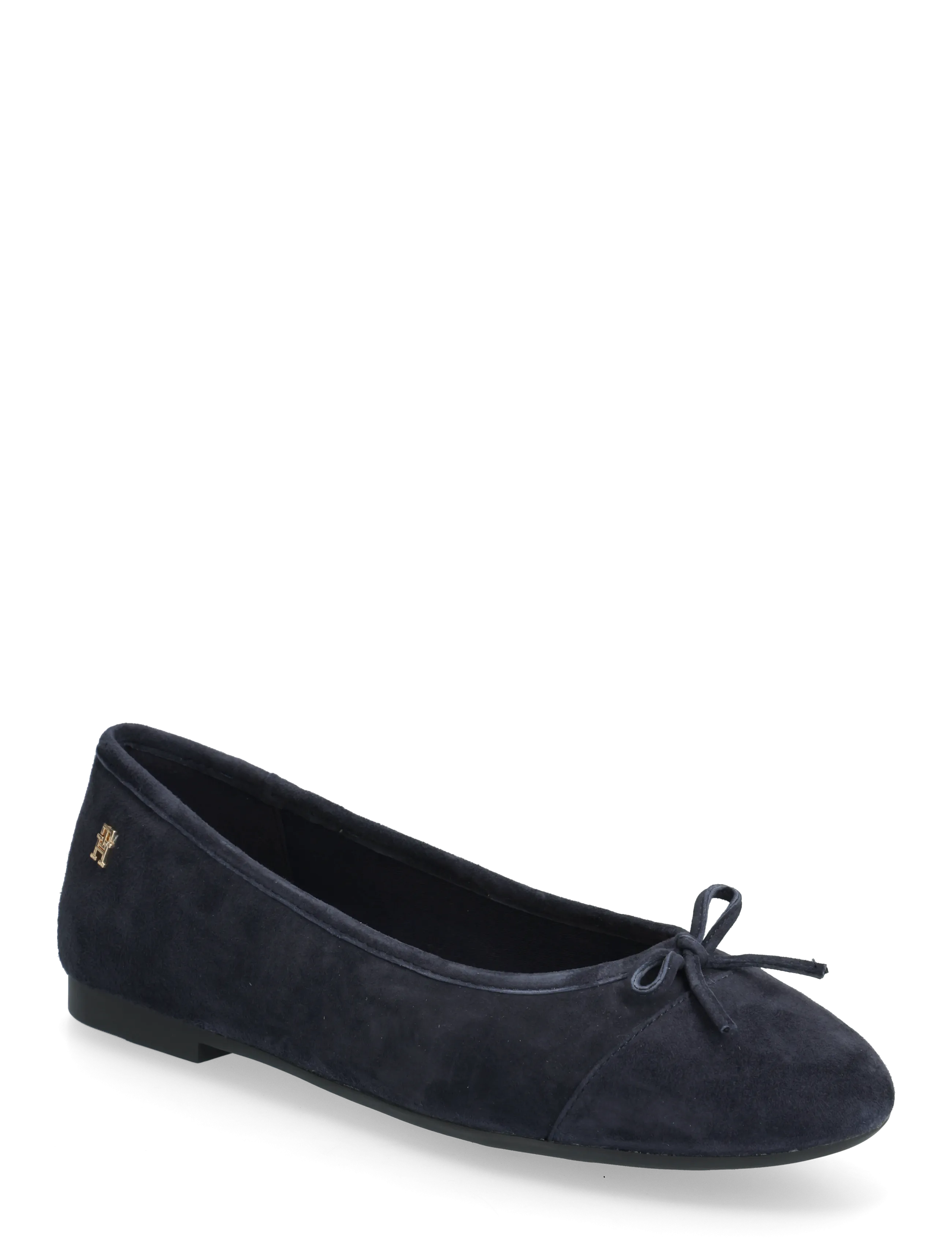 Tommy Hilfiger Hilfiger Suede Ballerina, 36, Navy, Sko > Ballerinaer, Dame
