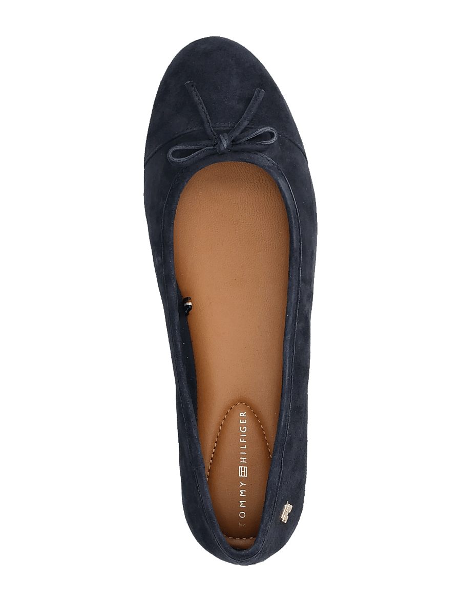 Tommy Hilfiger - HILFIGER SUEDE BALLERINA - særlige begivenheder - space blue - 3
