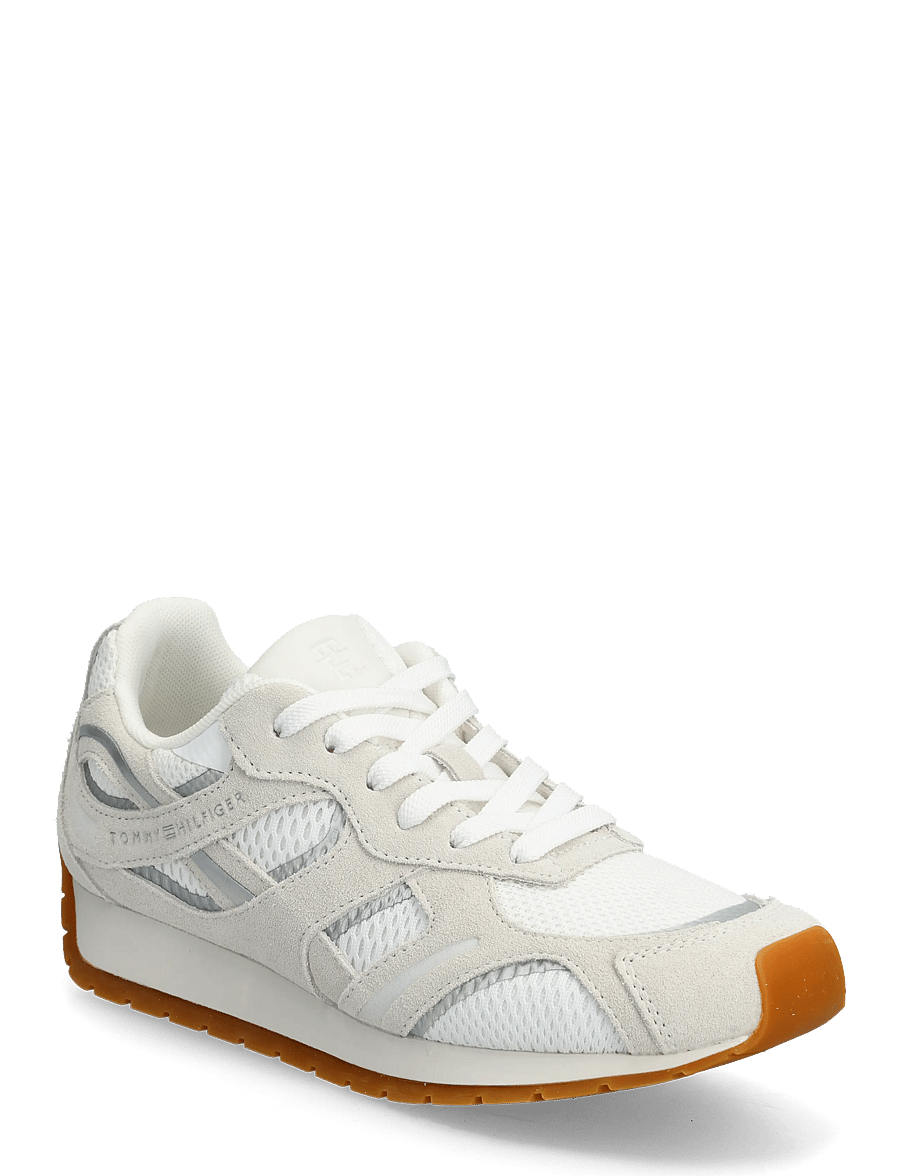 Tommy Hilfiger - TH CHIC SUEDE RETRO RUNNER - konfirmation - white ecru - 0