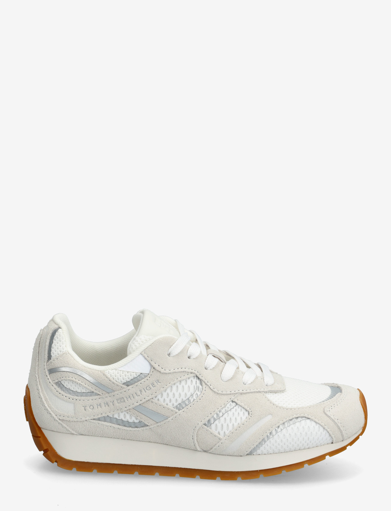Tommy Hilfiger - TH CHIC SUEDE RETRO RUNNER - konfirmationstøj - white ecru - 1