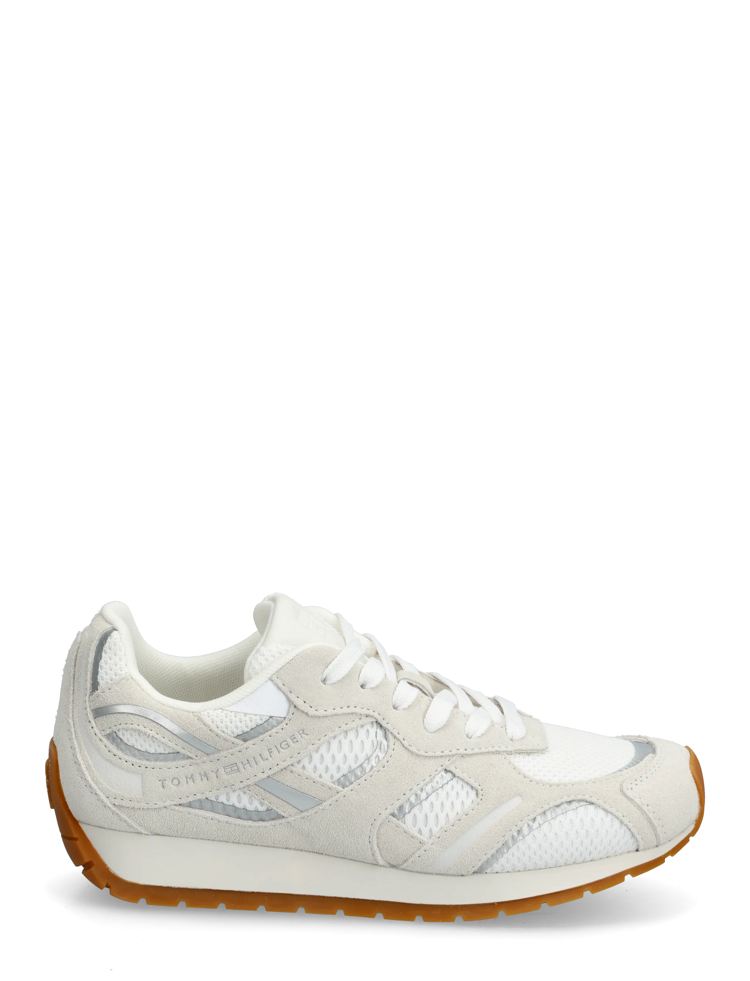 Tommy Hilfiger - TH CHIC SUEDE RETRO RUNNER - confirmation - white ecru - 1