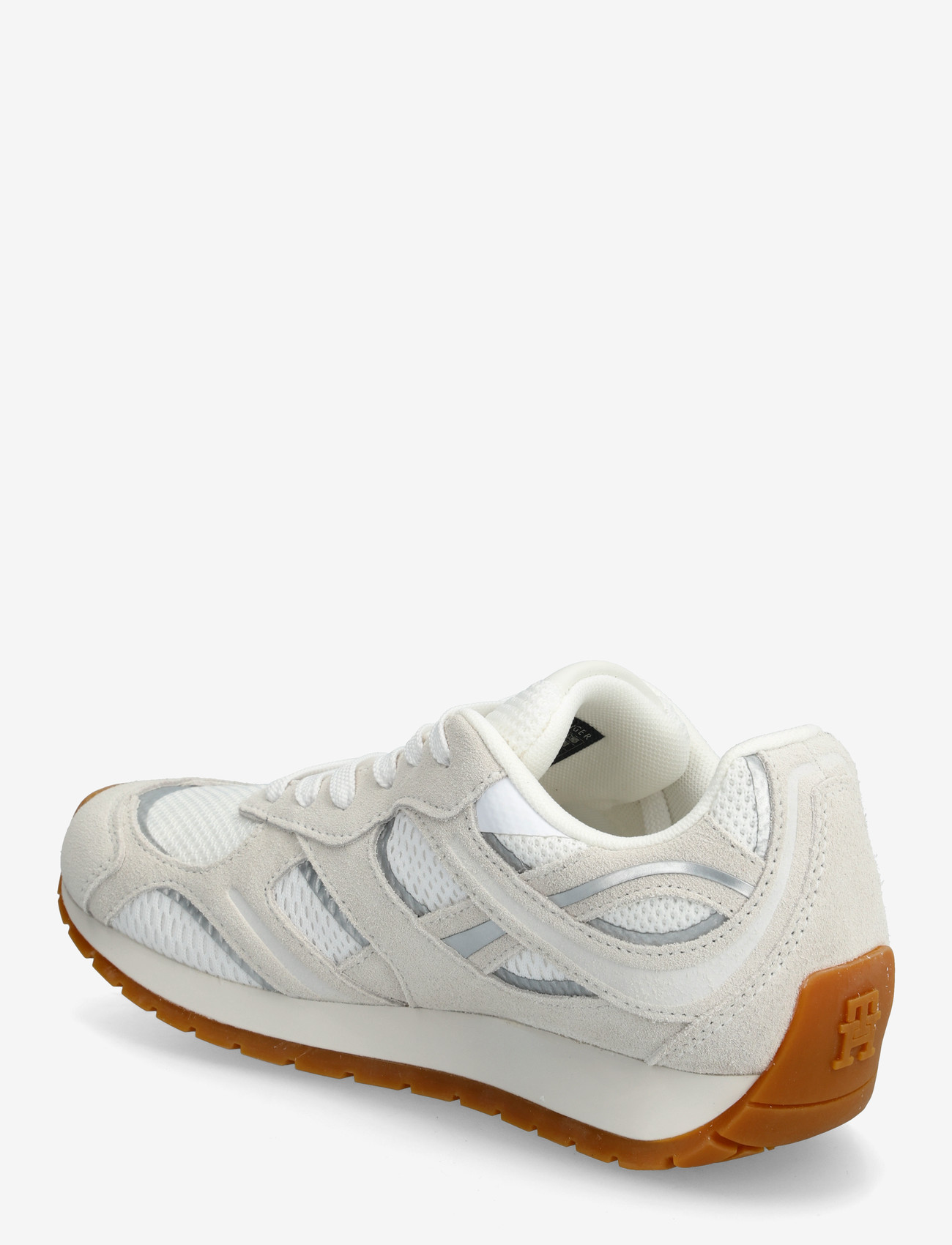 Tommy Hilfiger - TH CHIC SUEDE RETRO RUNNER - konfirmationstøj - white ecru - 2