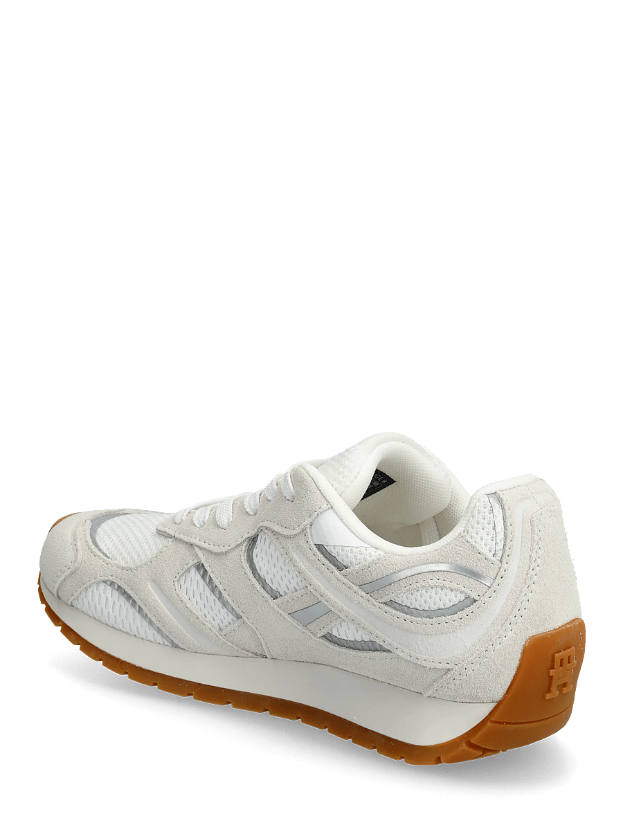 Tommy Hilfiger - TH CHIC SUEDE RETRO RUNNER - konfirmation - white ecru - 2