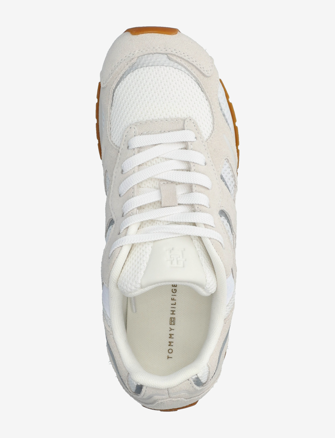 Tommy Hilfiger - TH CHIC SUEDE RETRO RUNNER - konfirmationstøj - white ecru - 3