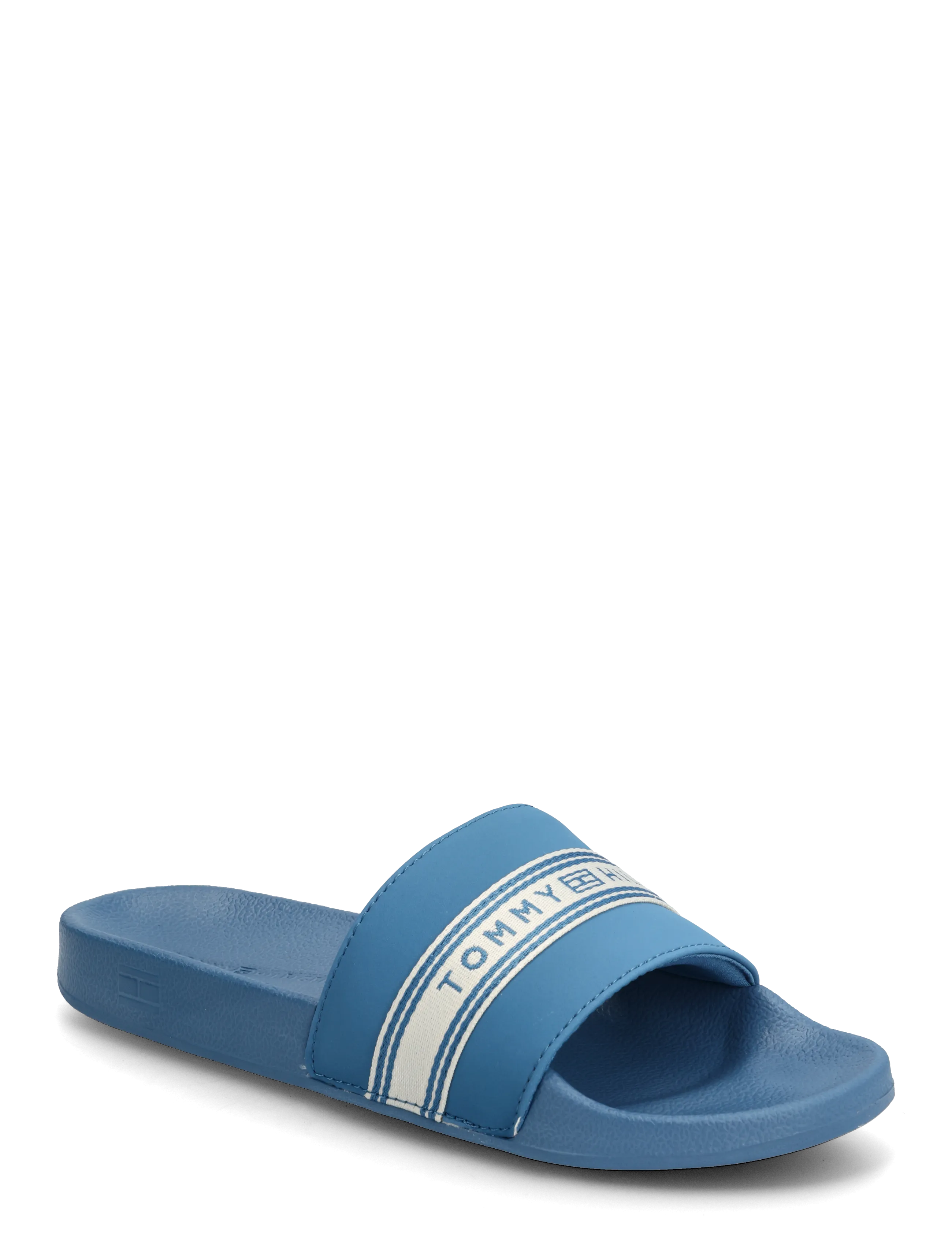 Tommy Hilfiger TH WEBBING POOL SLIDE - Badesko - COBALT STEEL / blue