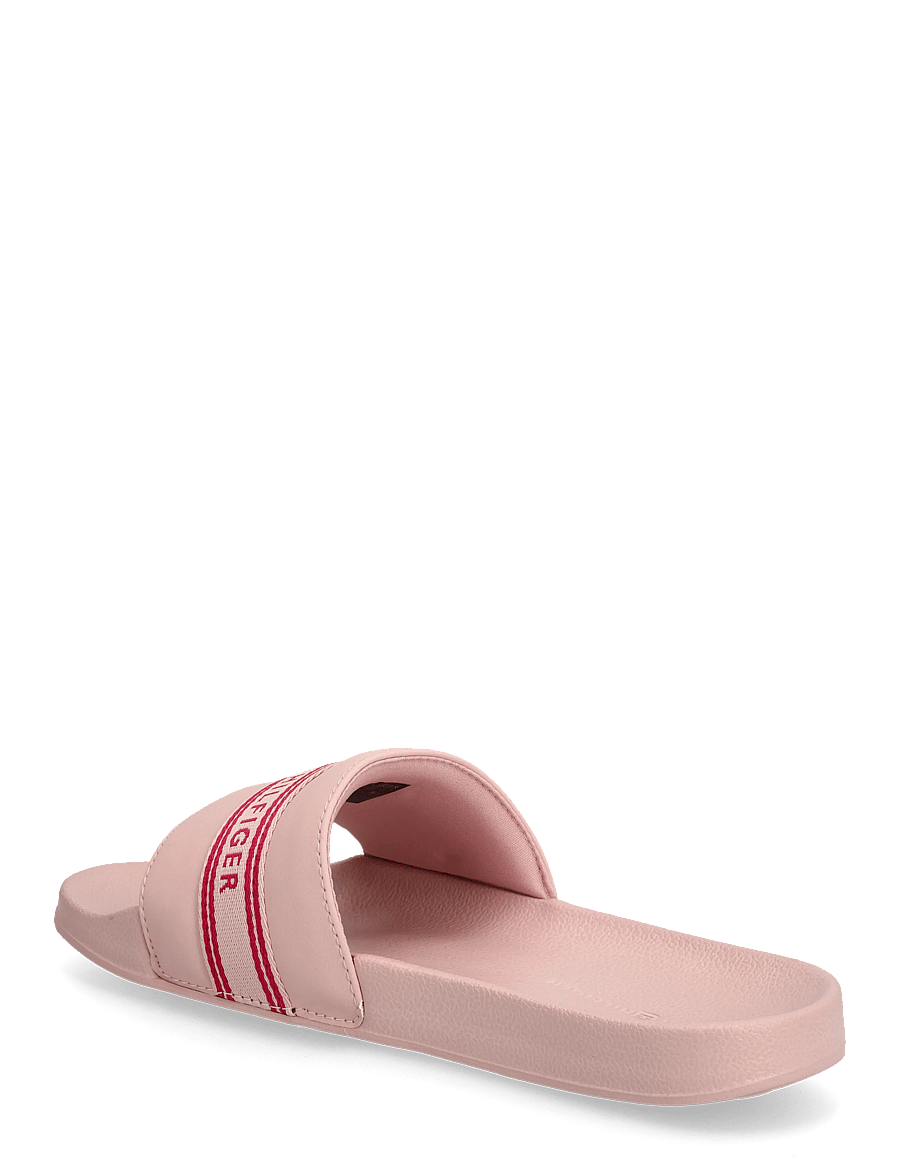 Tommy Hilfiger - TH WEBBING POOL SLIDE - shoes - foggy pink - 2
