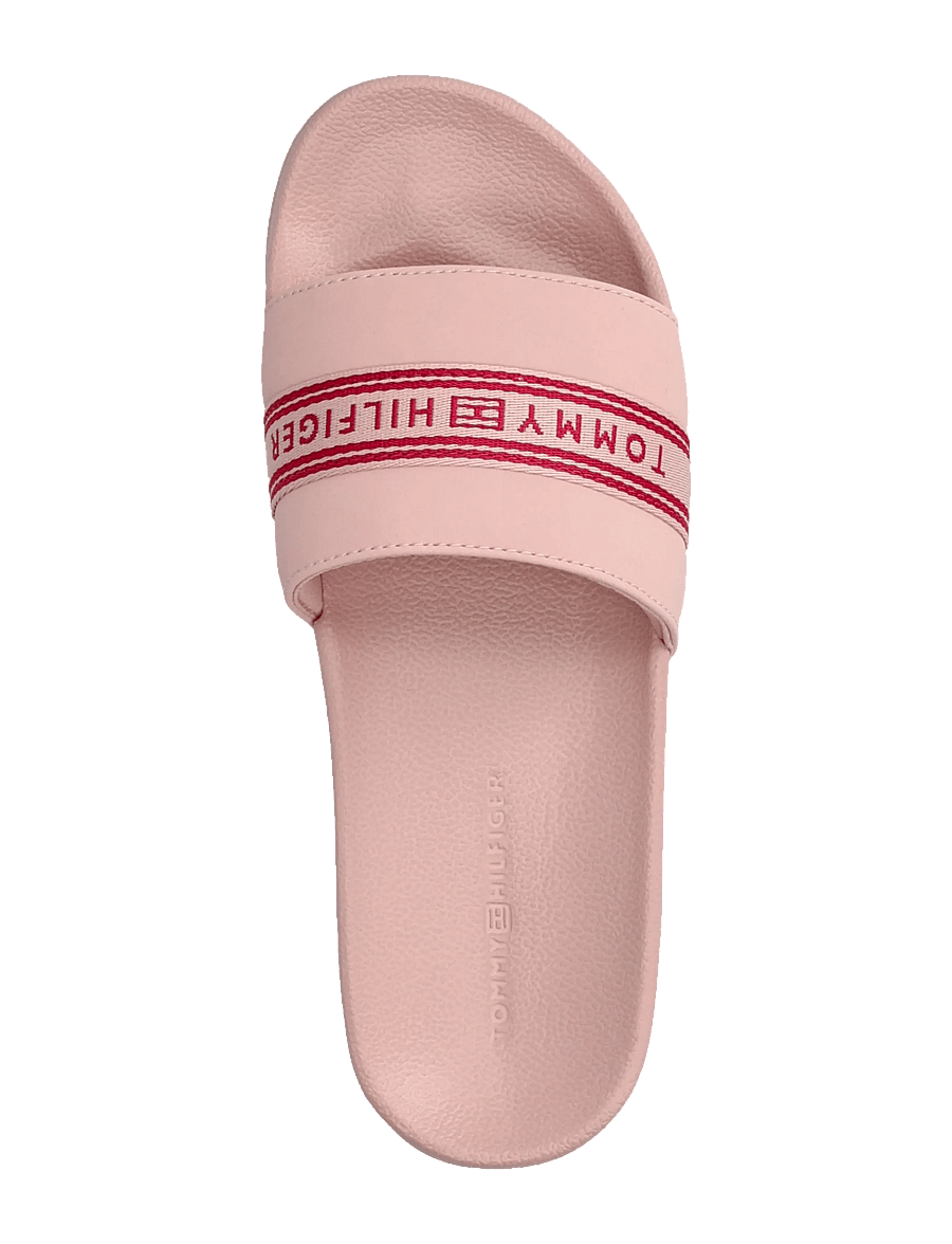 Tommy Hilfiger - TH WEBBING POOL SLIDE - shoes - foggy pink - 3