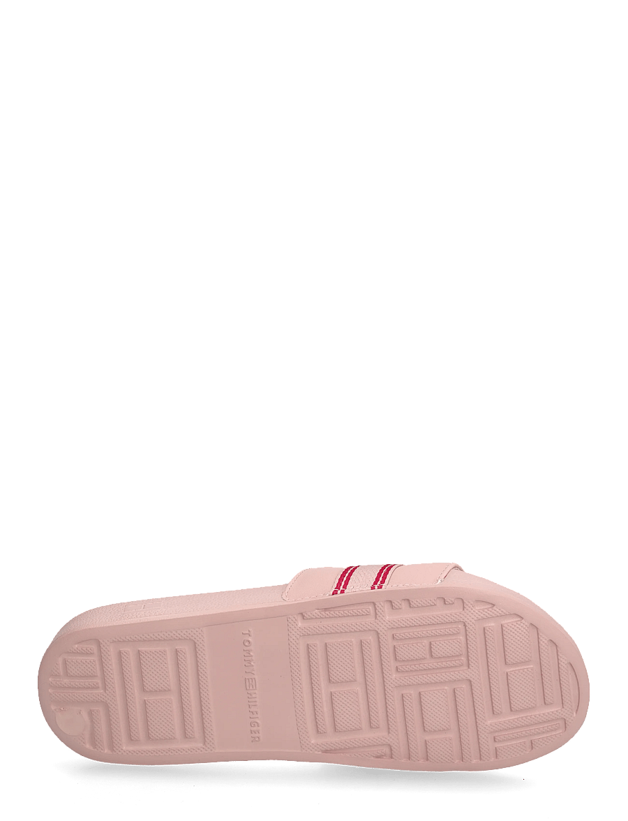 Tommy Hilfiger - TH WEBBING POOL SLIDE - shoes - foggy pink - 4