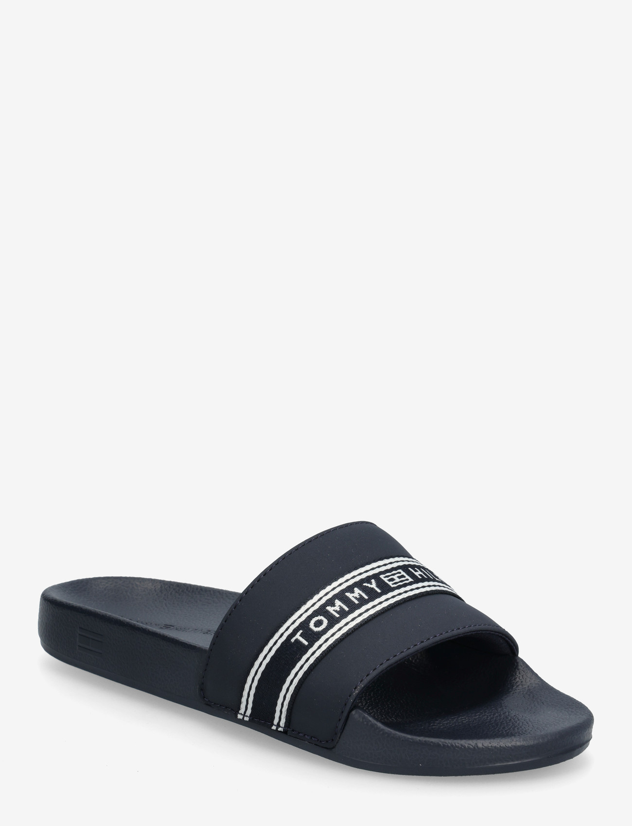 Tommy Hilfiger - TH WEBBING POOL SLIDE - kingad - space blue - 0