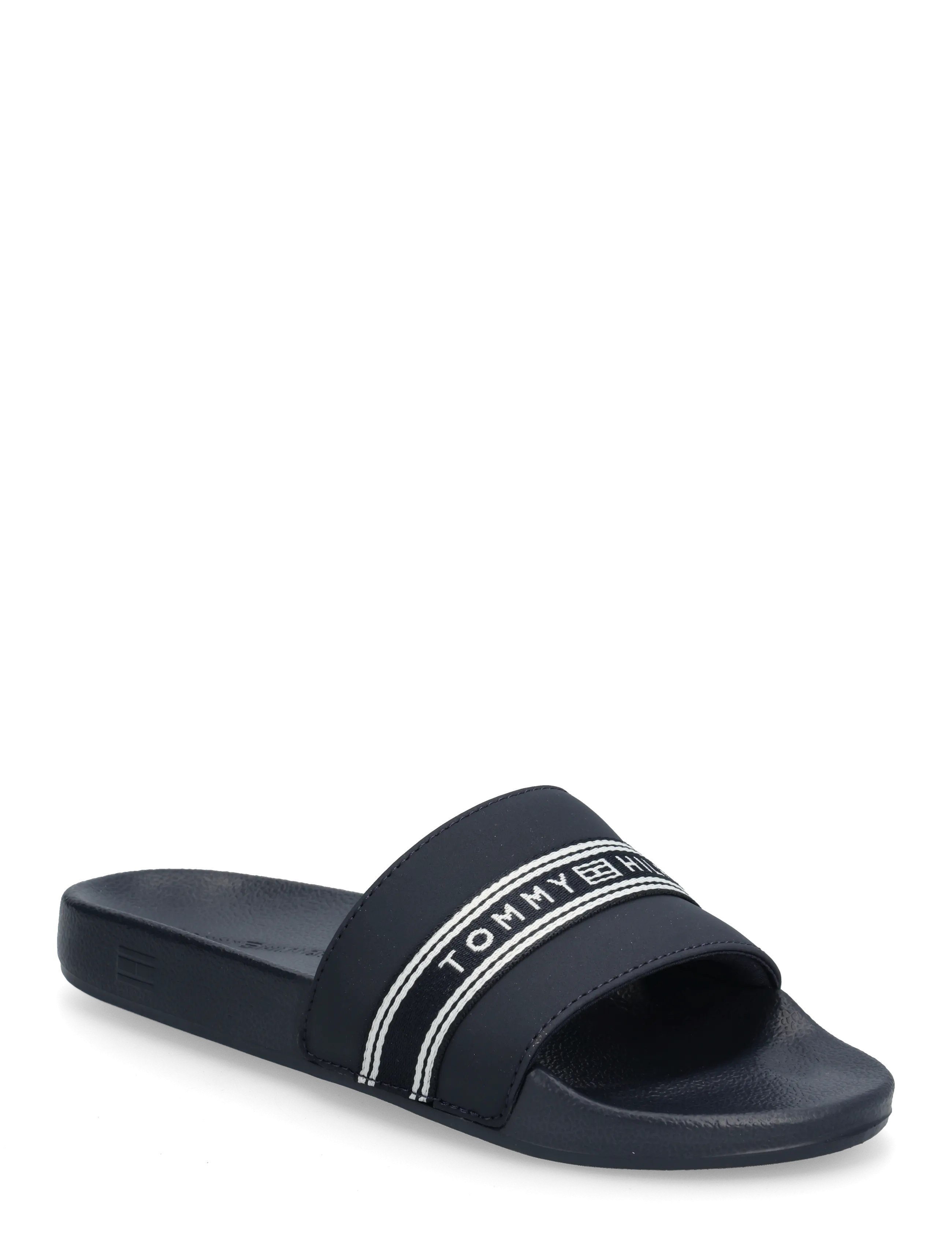 Tommy Hilfiger TH WEBBING POOL SLIDE - Tommy Hilfiger - SPACE BLUE / navy